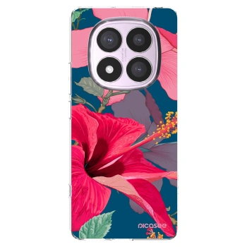 Picasee διαφανής θήκη σιλικόνης Xiaomi Redmi Note 14 Pro 4G - Hibiscus