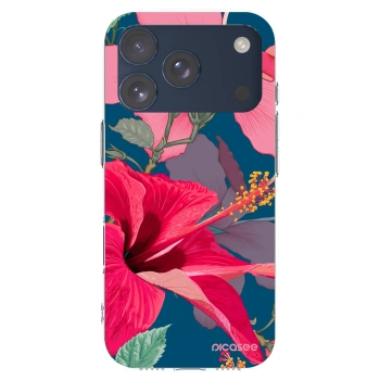 Picasee διαφανής θήκη σιλικόνης Apple iPhone 17 Pro - Hibiscus