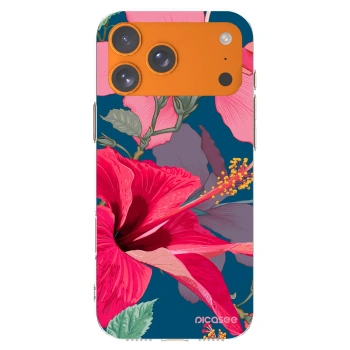 Picasee διαφανής θήκη σιλικόνης Apple iPhone 17 Pro Max - Hibiscus