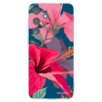 Picasee διαφανής θήκη σιλικόνης Samsung Galaxy S25 FE 5G - Hibiscus