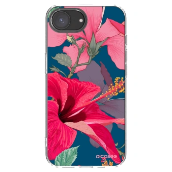 Picasee διαφανής θήκη σιλικόνης Apple iPhone 17e - Hibiscus