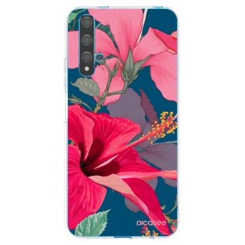 Picasee διαφανής θήκη σιλικόνης Huawei Nova 5T - Hibiscus