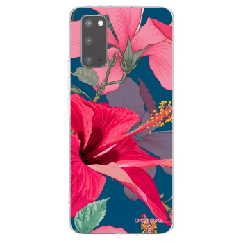 Picasee διαφανής θήκη σιλικόνης Samsung Galaxy S20 G980F - Hibiscus