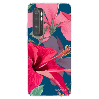 Picasee διαφανής θήκη σιλικόνης Xiaomi Mi Note 10 Lite - Hibiscus