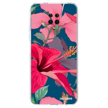 Picasee διαφανής θήκη σιλικόνης Xiaomi Redmi Note 9S - Hibiscus