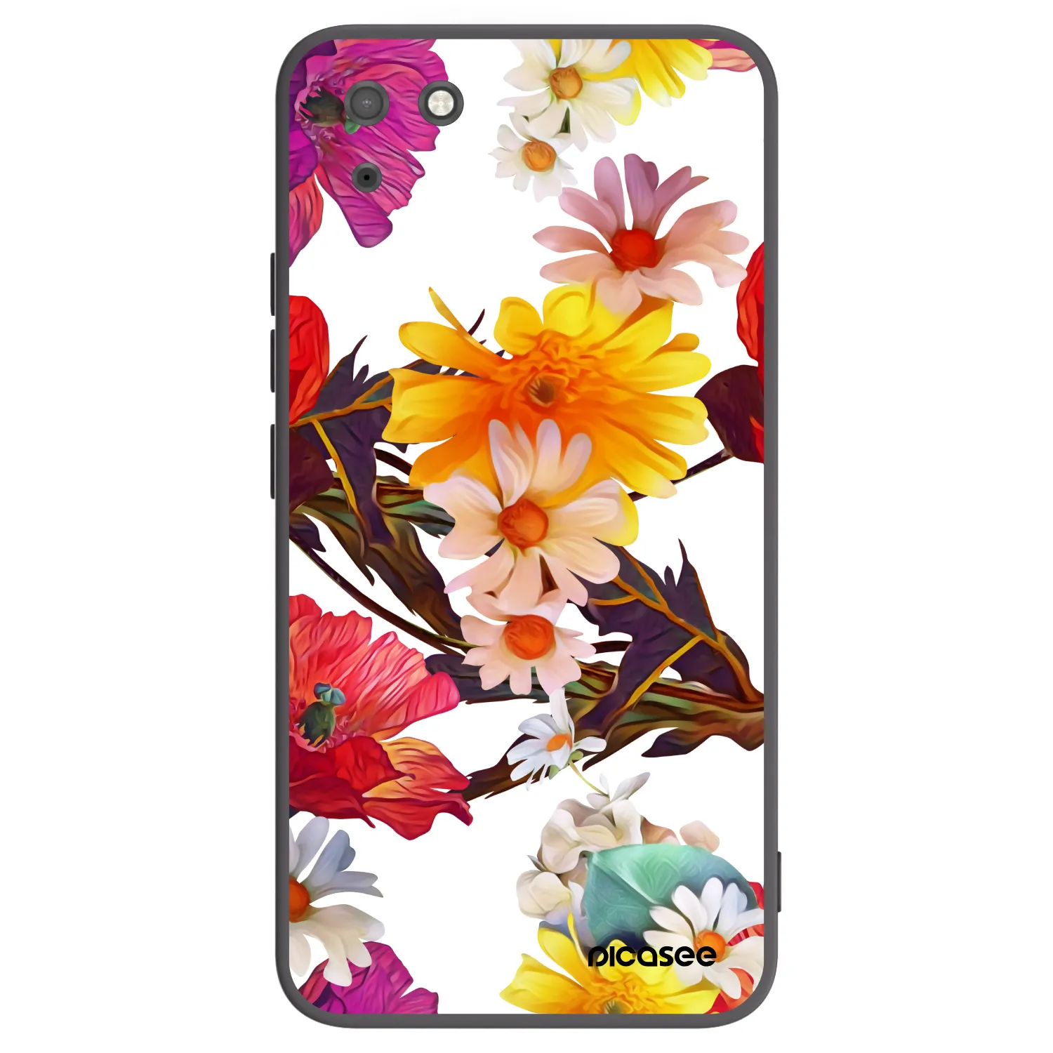 Picasee Μαύρη θήκη σιλικόνης για Huawei Y5P - Meadow