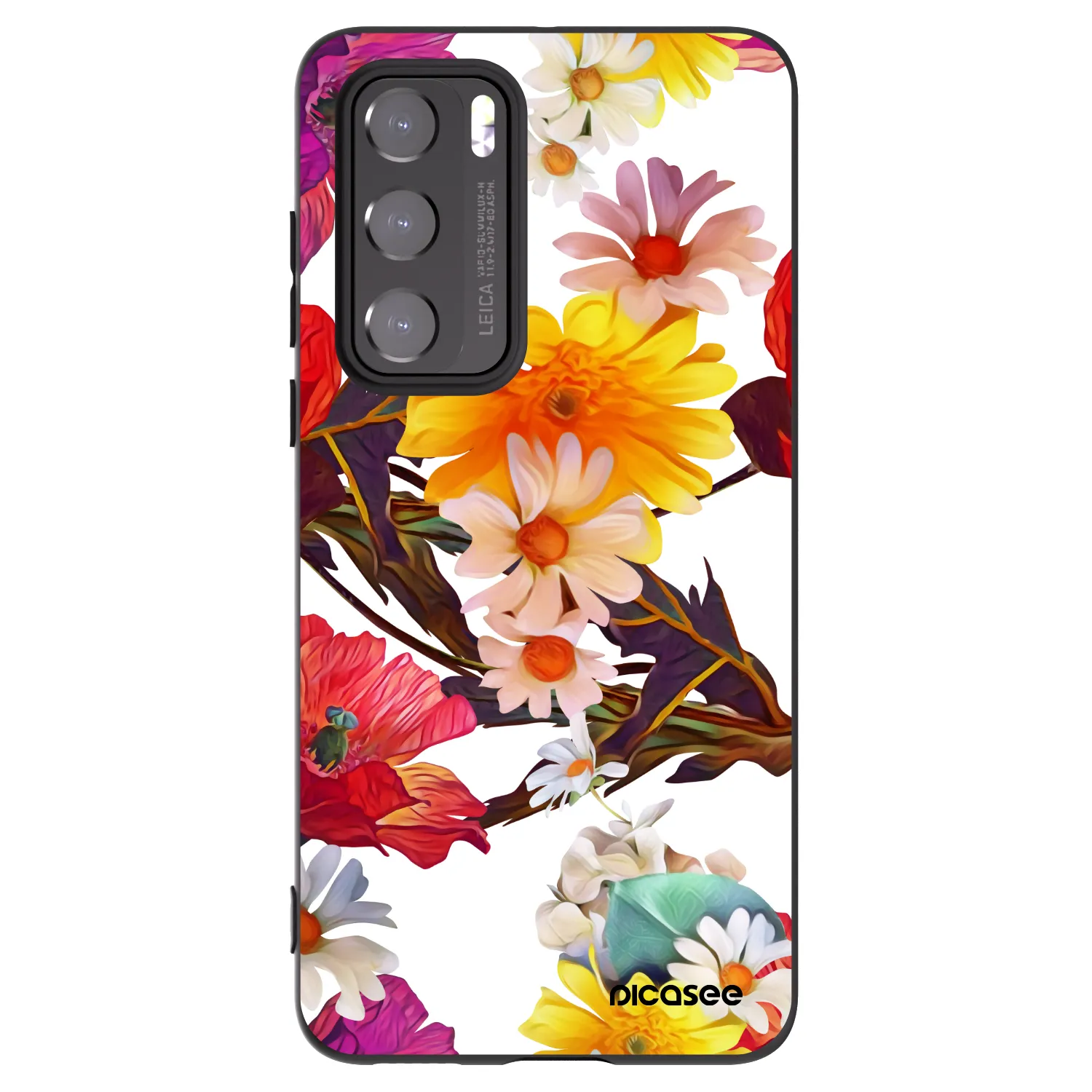 Picasee Μαύρη θήκη σιλικόνης για Huawei P40 - Meadow