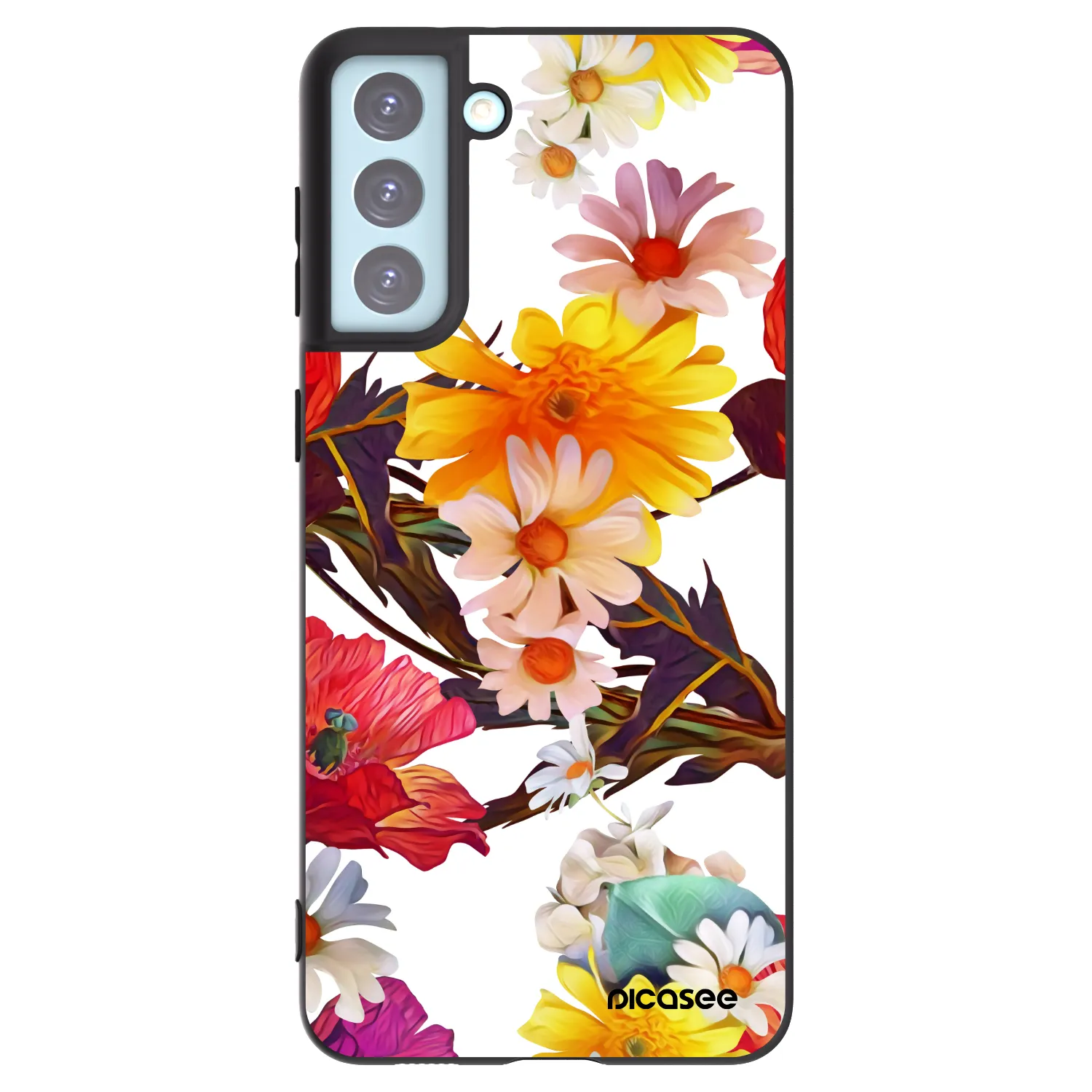 Picasee Μαύρη θήκη σιλικόνης για Samsung Galaxy S21+ 5G G996F - Meadow