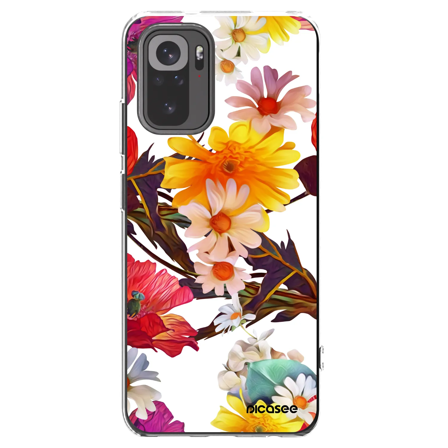 Picasee διαφανής θήκη σιλικόνης Xiaomi Redmi Note 10 - Meadow