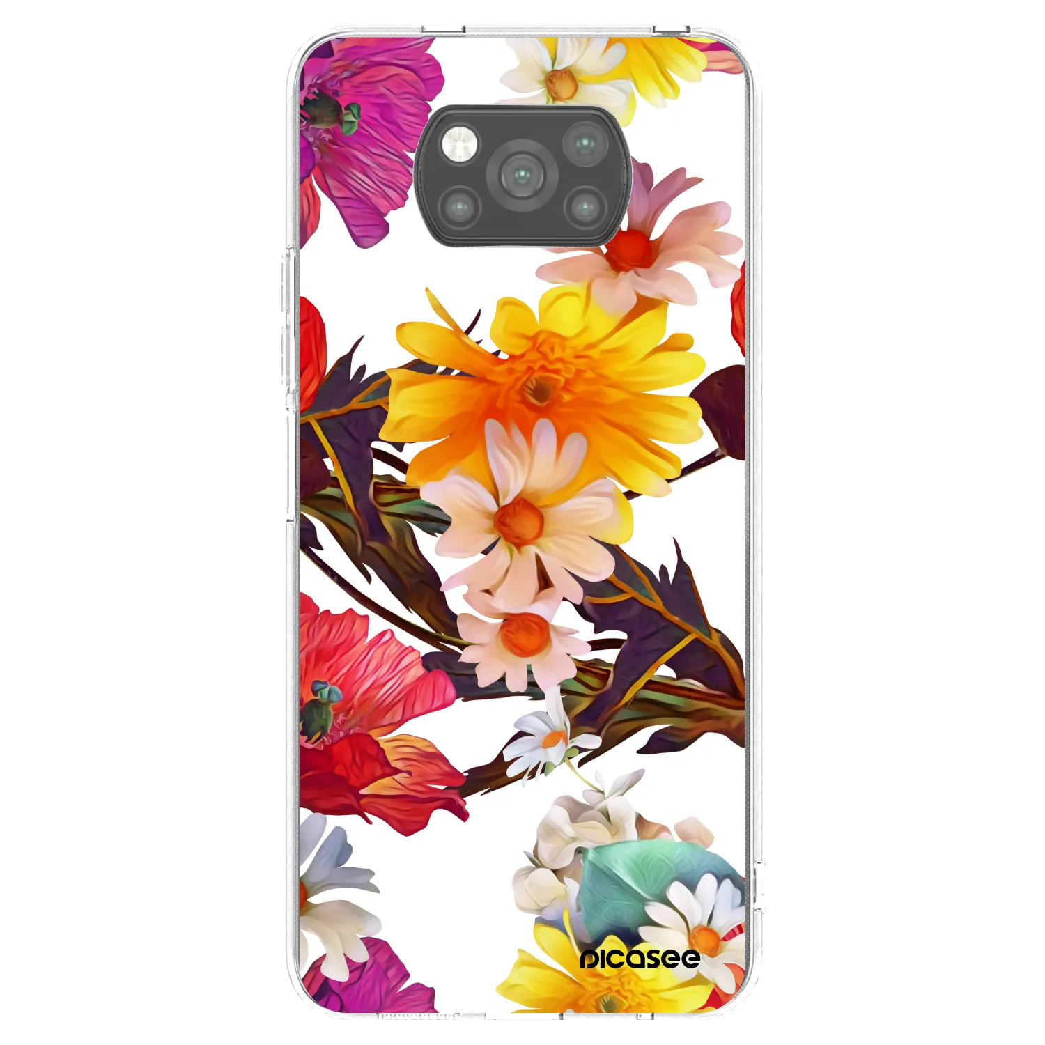 Picasee Μαύρη θήκη σιλικόνης για Xiaomi Poco X3 Pro - Meadow