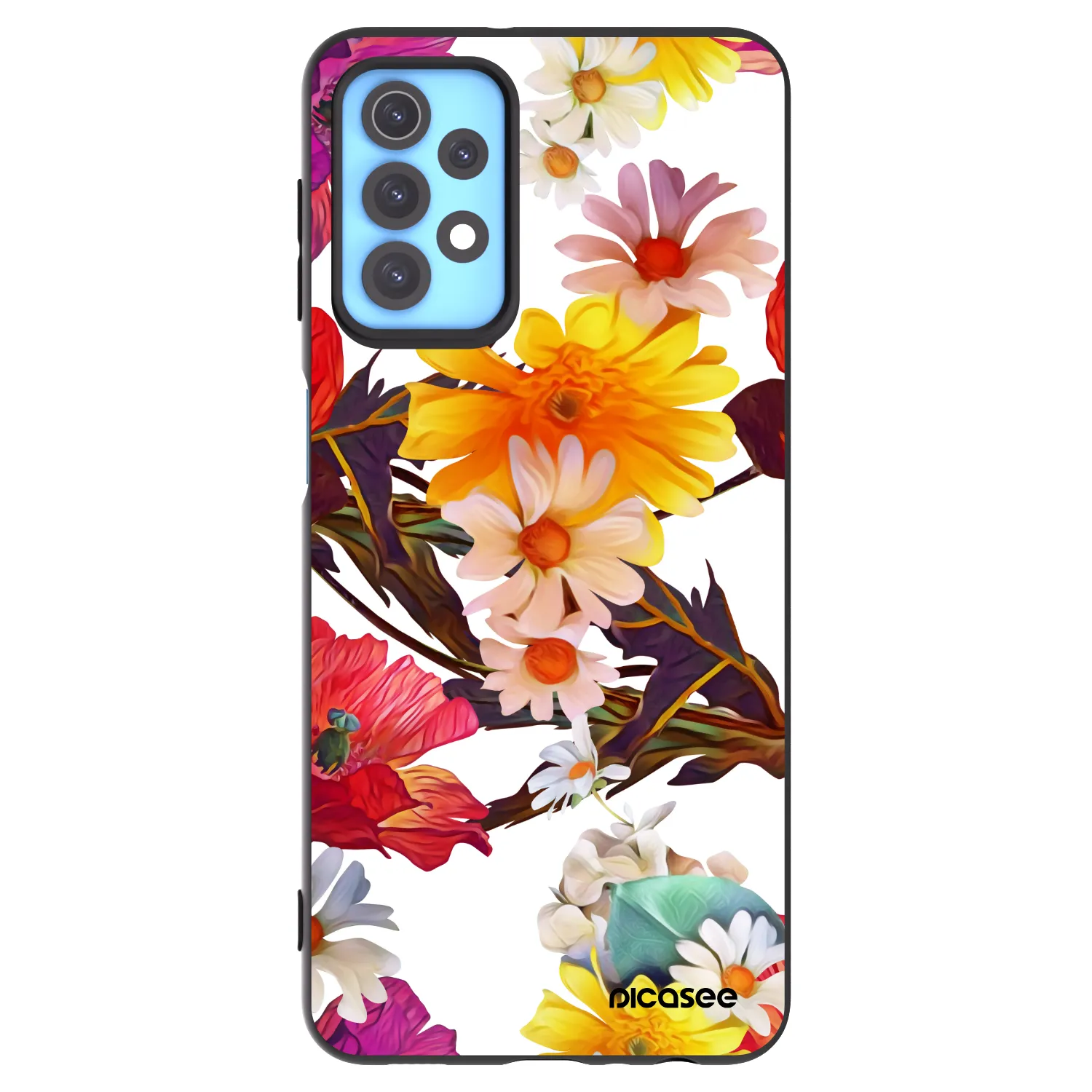 Picasee Μαύρη θήκη σιλικόνης για Samsung Galaxy A32 4G SM-A325F - Meadow