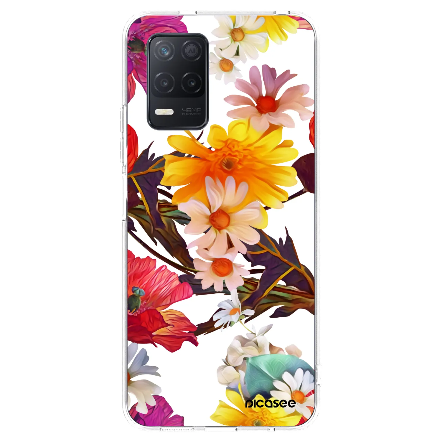Picasee διαφανής θήκη σιλικόνης Realme 8 5G - Meadow