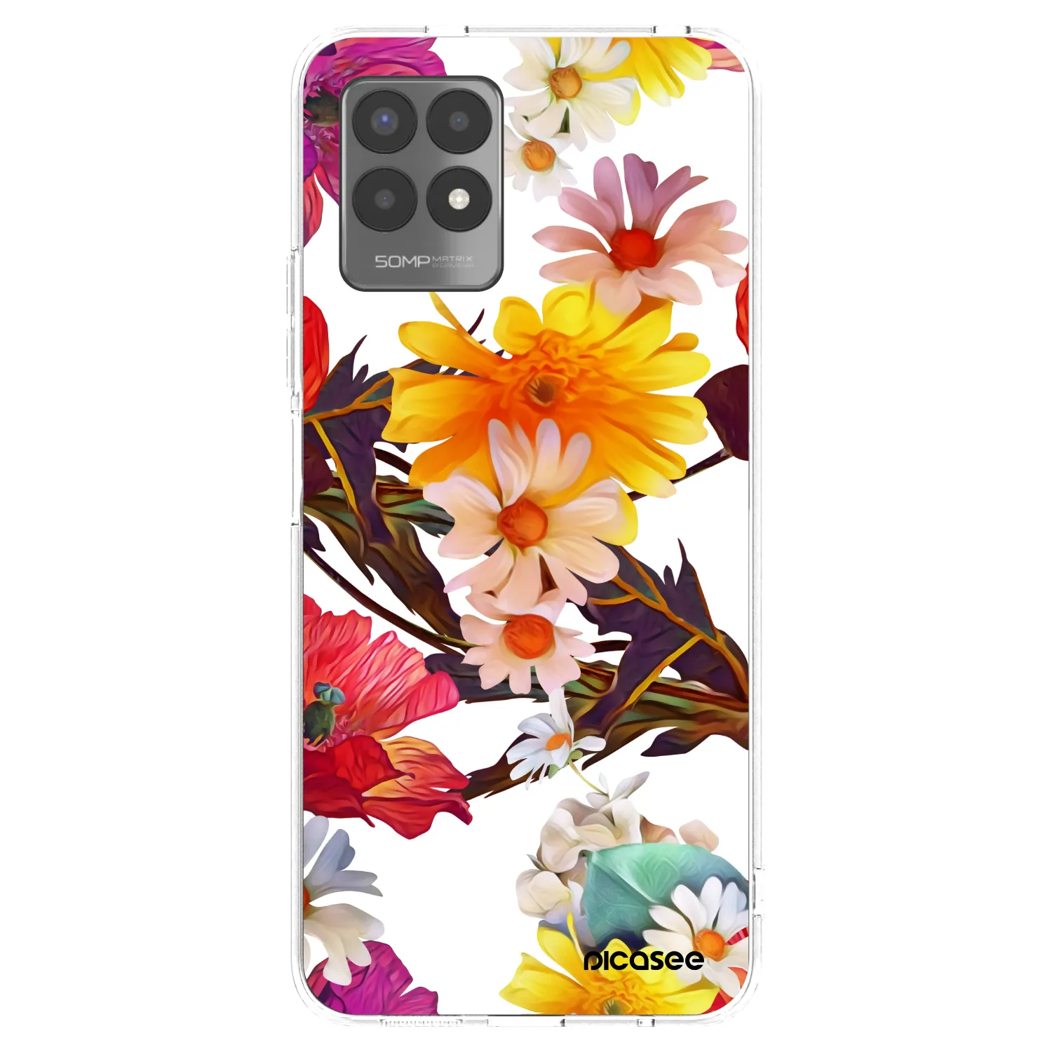 Picasee διαφανής θήκη σιλικόνης Realme 8i - Meadow