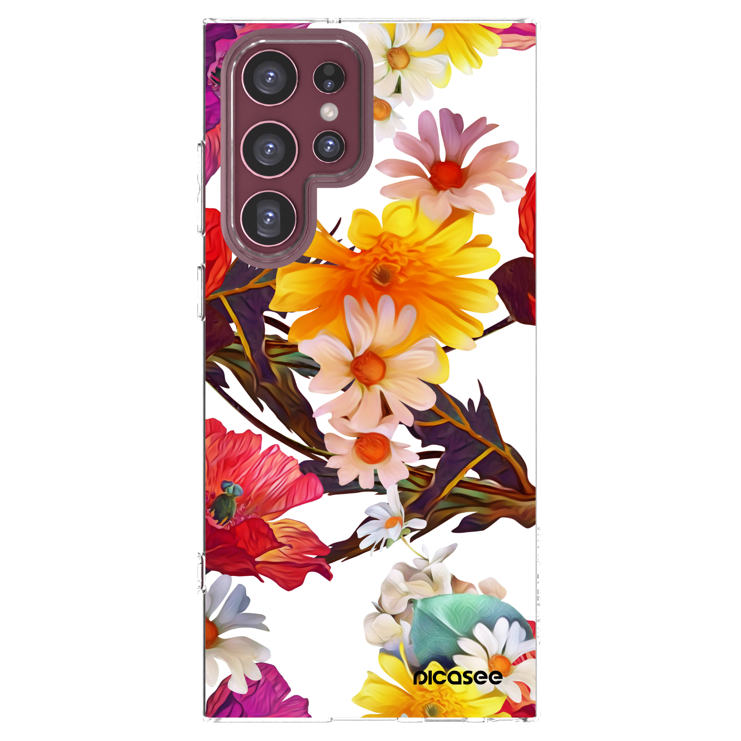 Picasee διαφανής θήκη σιλικόνης Samsung Galaxy S22 Ultra 5G - Meadow