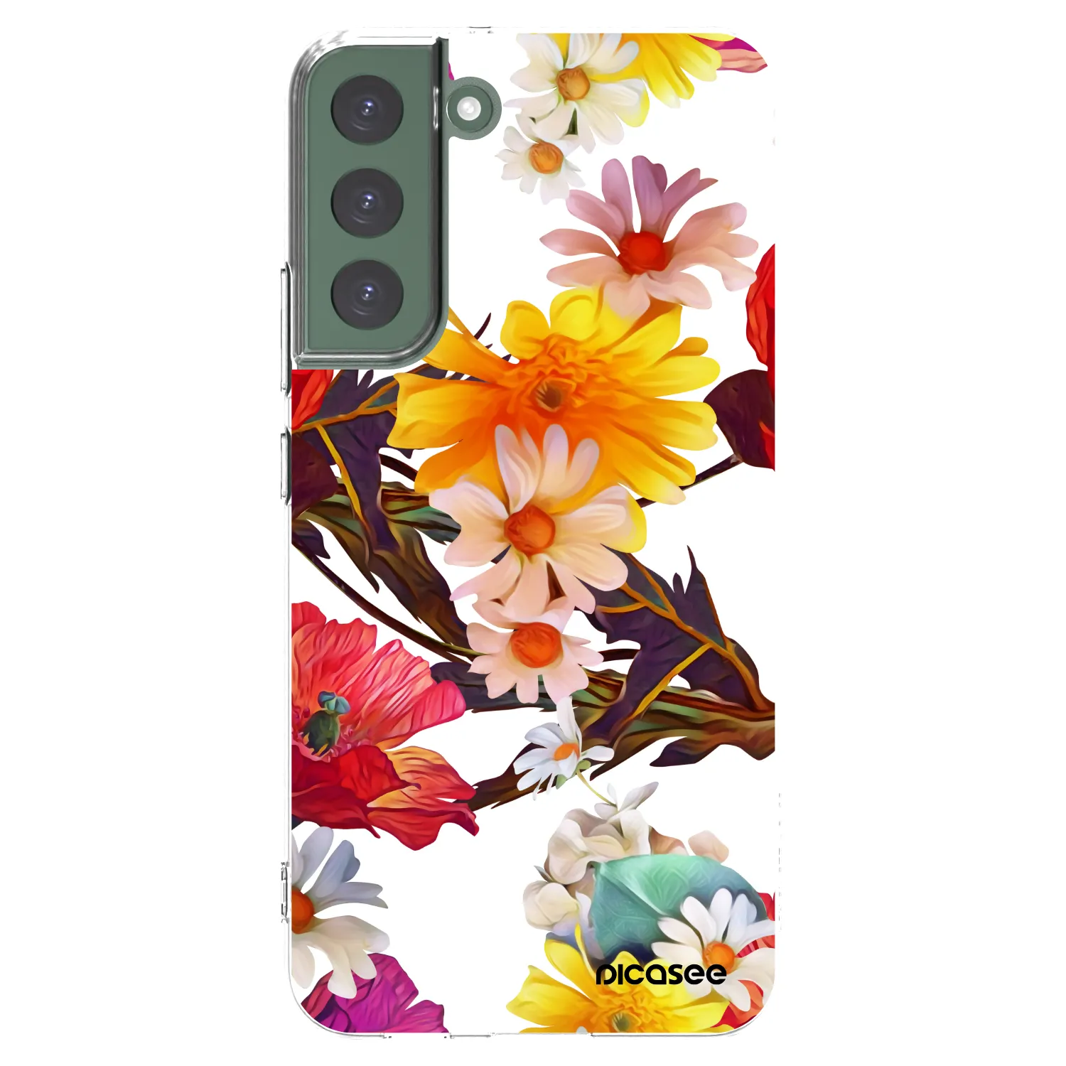 Picasee διαφανής θήκη σιλικόνης Samsung Galaxy S22+ 5G - Meadow