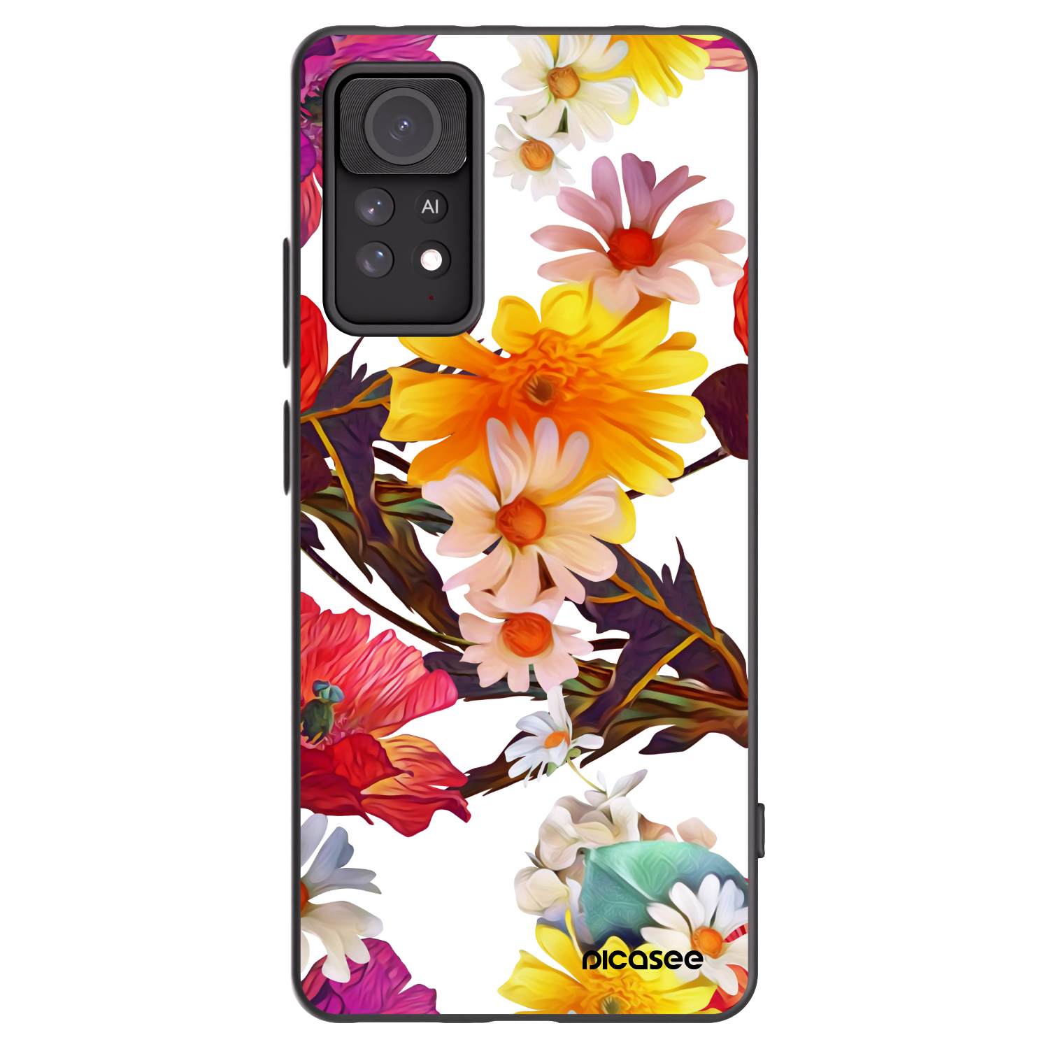 Picasee Μαύρη θήκη σιλικόνης για Xiaomi Redmi Note 11 Pro 5G - Meadow