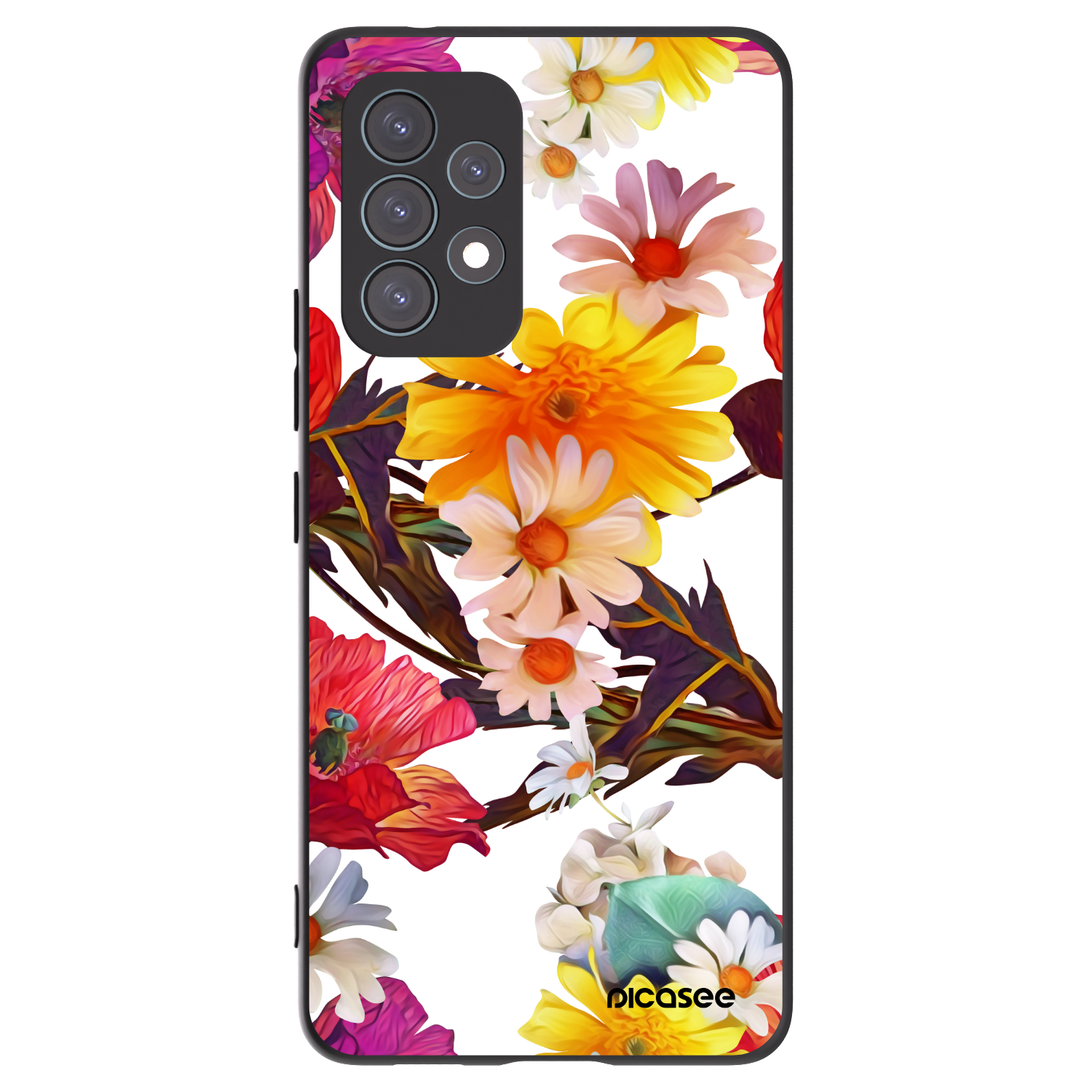 Picasee Μαύρη θήκη σιλικόνης για Samsung Galaxy A53 5G A536 - Meadow