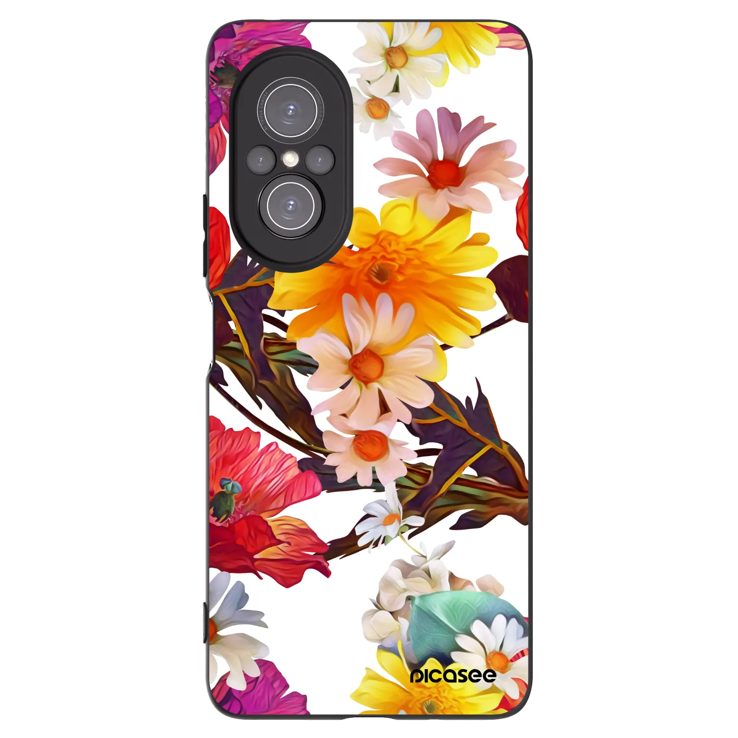 Picasee Μαύρη θήκη σιλικόνης για Huawei Nova 9 SE - Meadow