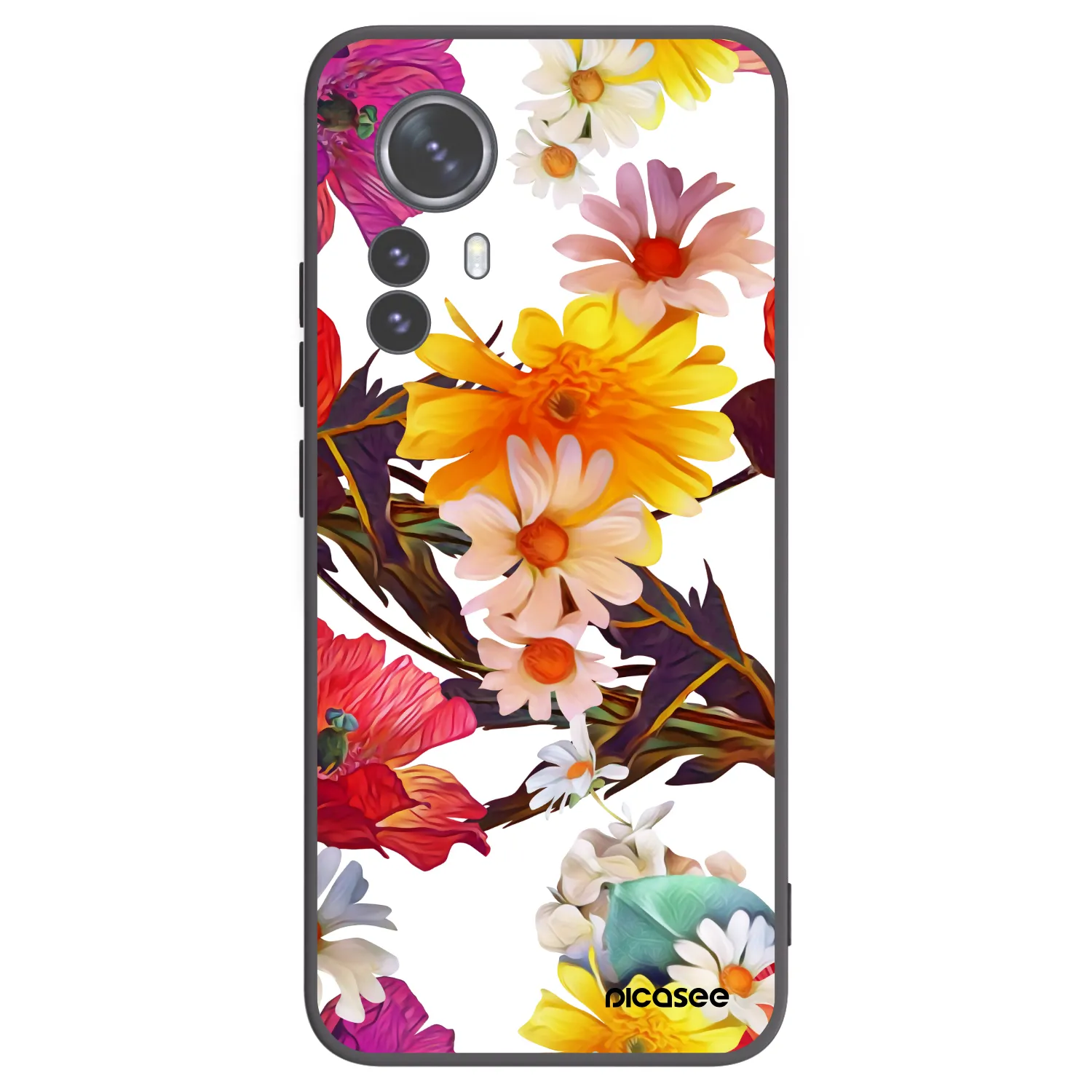 Picasee Μαύρη θήκη σιλικόνης για Xiaomi 12 Pro - Meadow