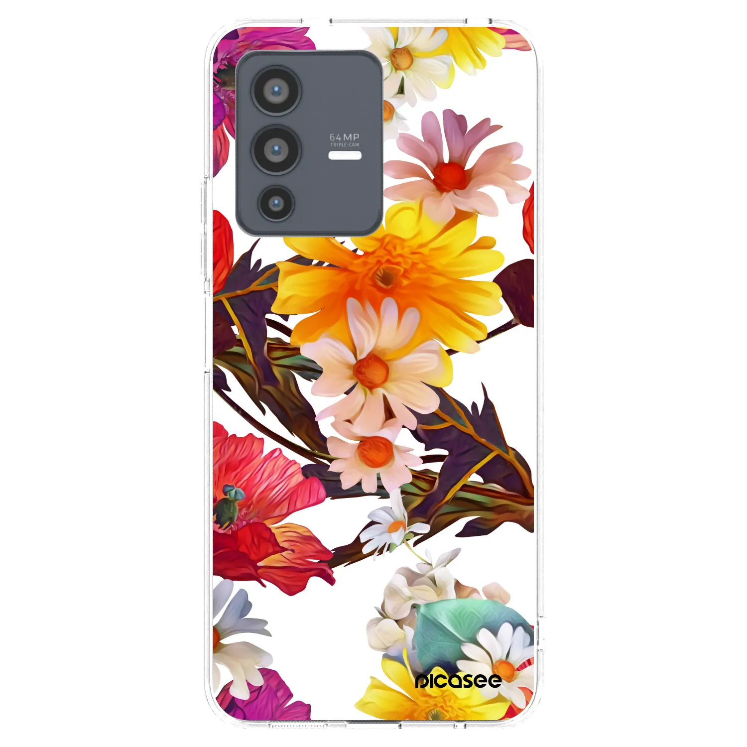 Picasee διαφανής θήκη σιλικόνης Vivo V23 5G - Meadow