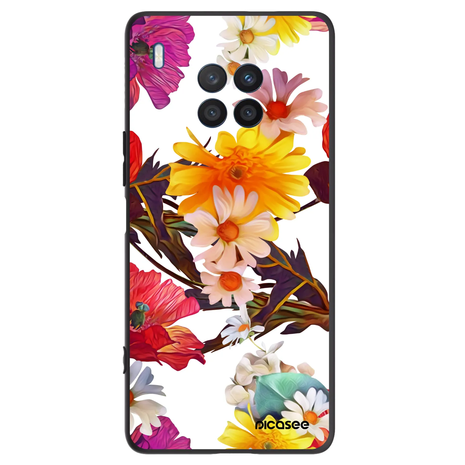 Picasee Μαύρη θήκη σιλικόνης για Honor 50 Lite - Meadow