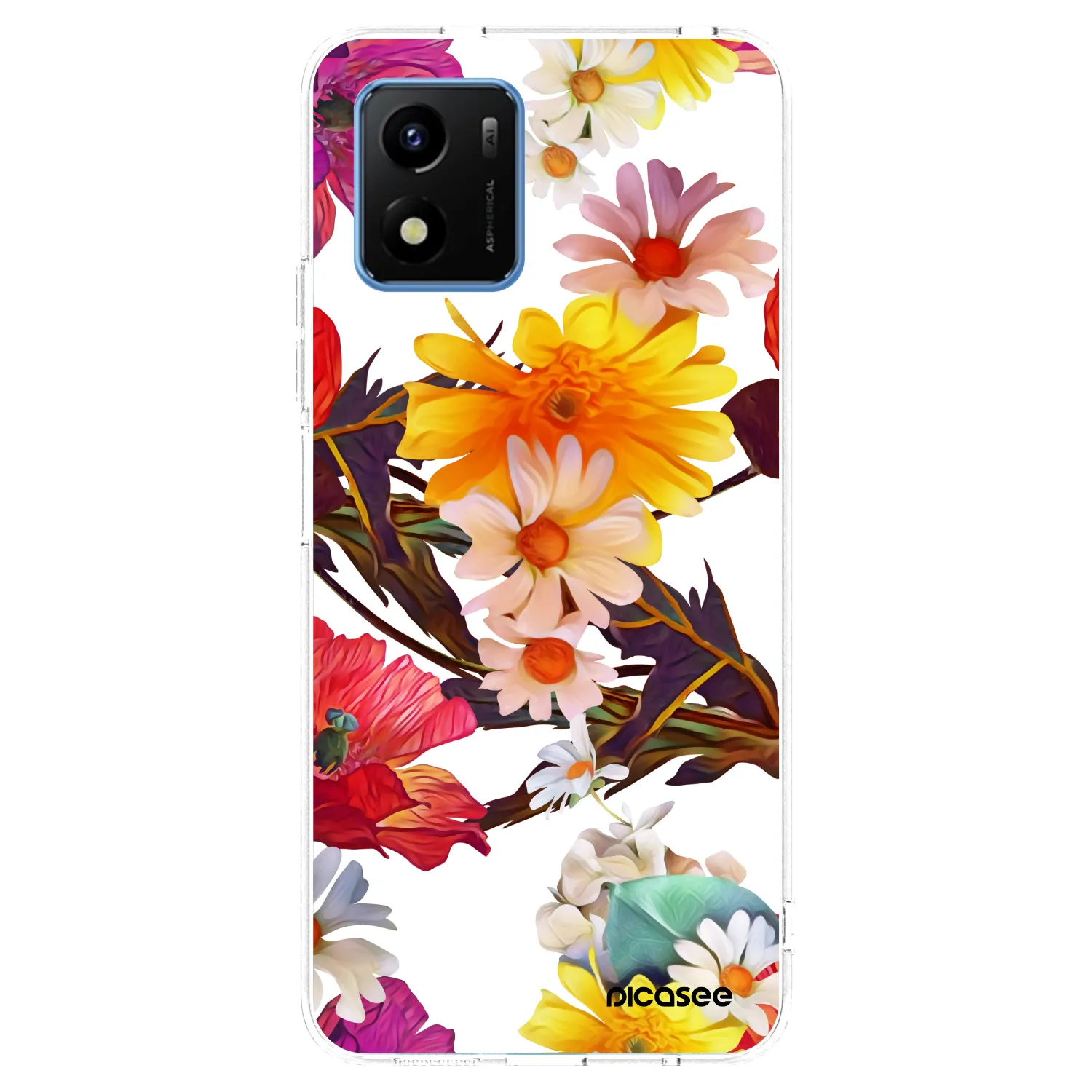 Picasee διαφανής θήκη σιλικόνης Vivo Y01 - Meadow