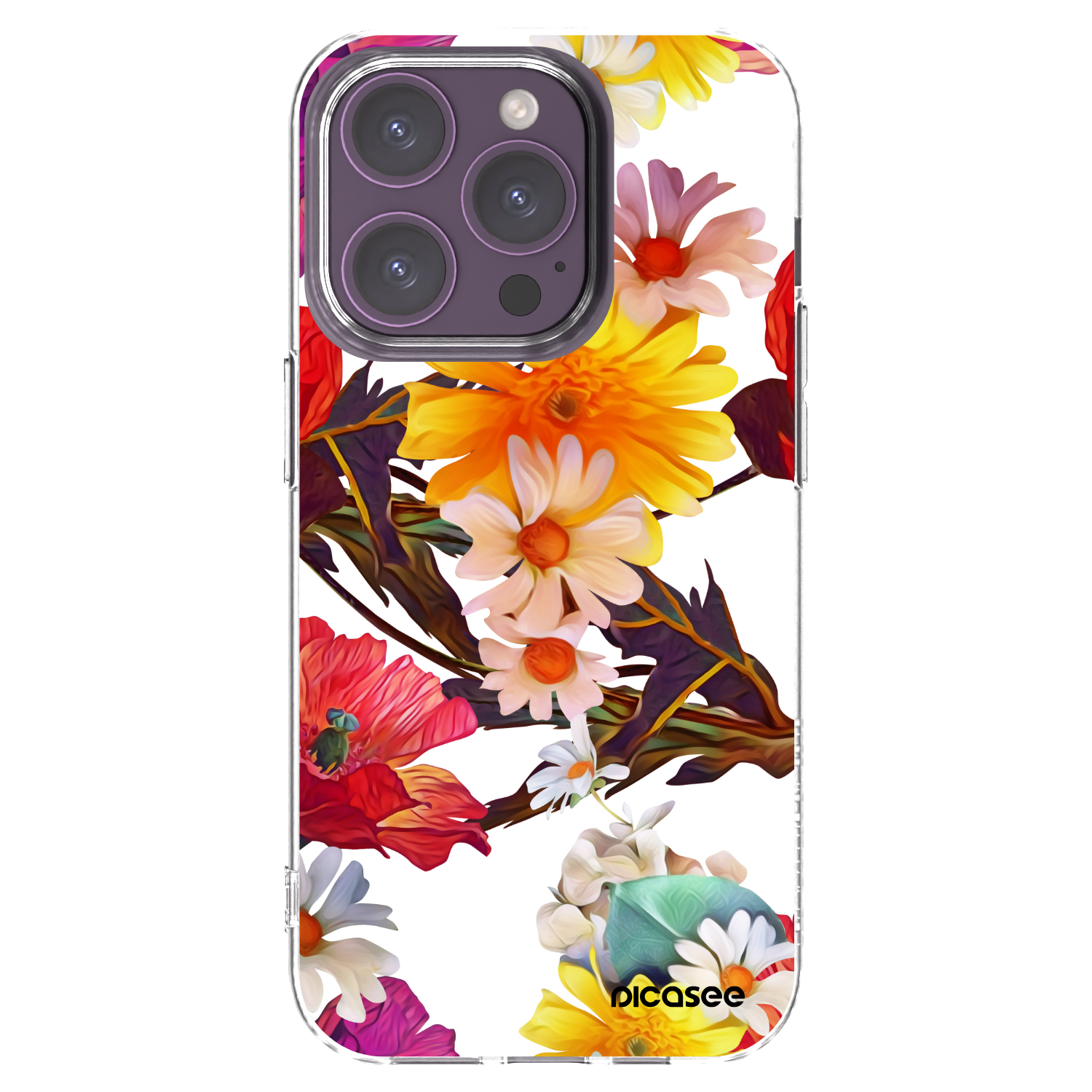 Picasee διαφανής θήκη σιλικόνης Apple iPhone 14 Pro - Meadow