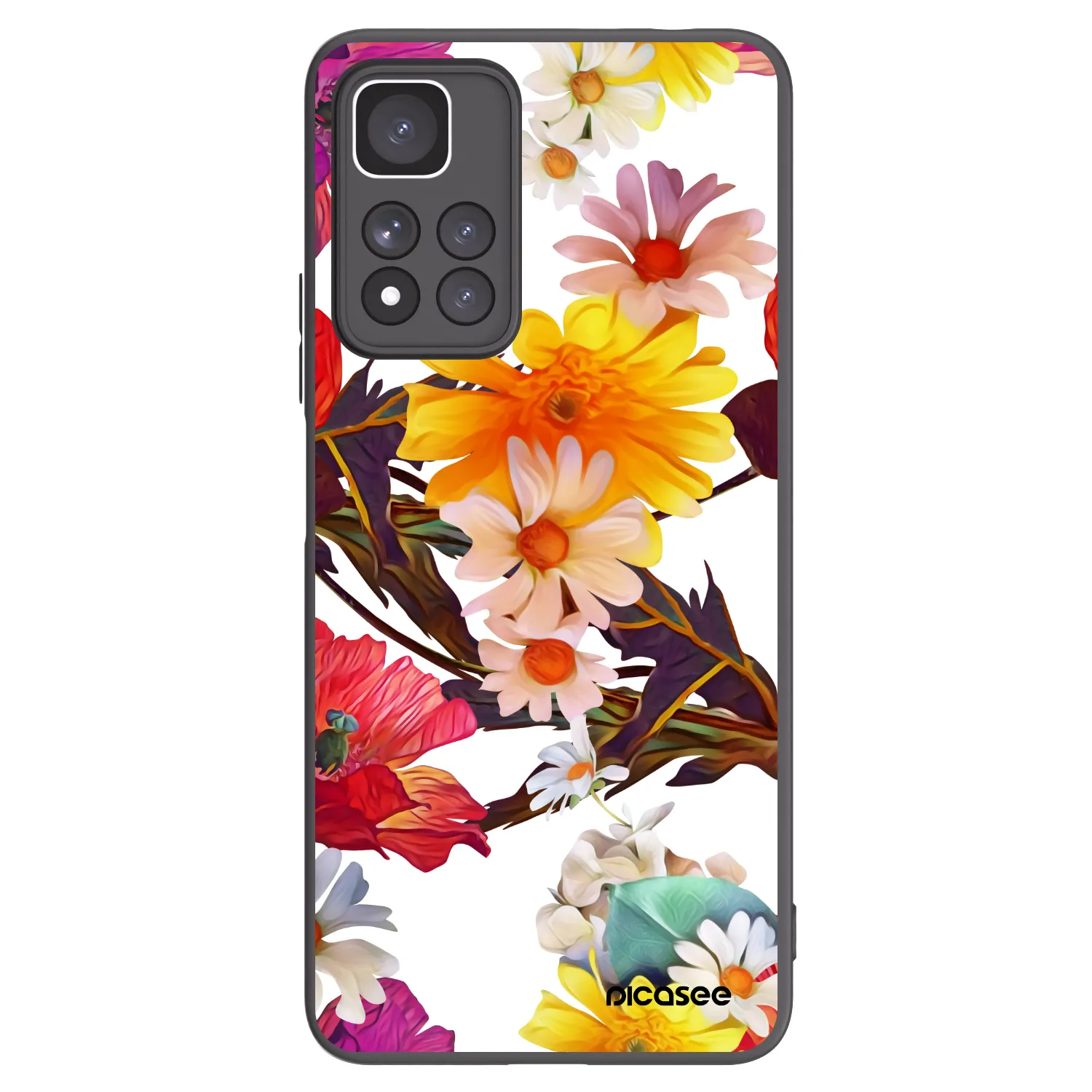 Picasee Μαύρη θήκη σιλικόνης για Xiaomi Redmi Note 11 Pro+ 5G - Meadow