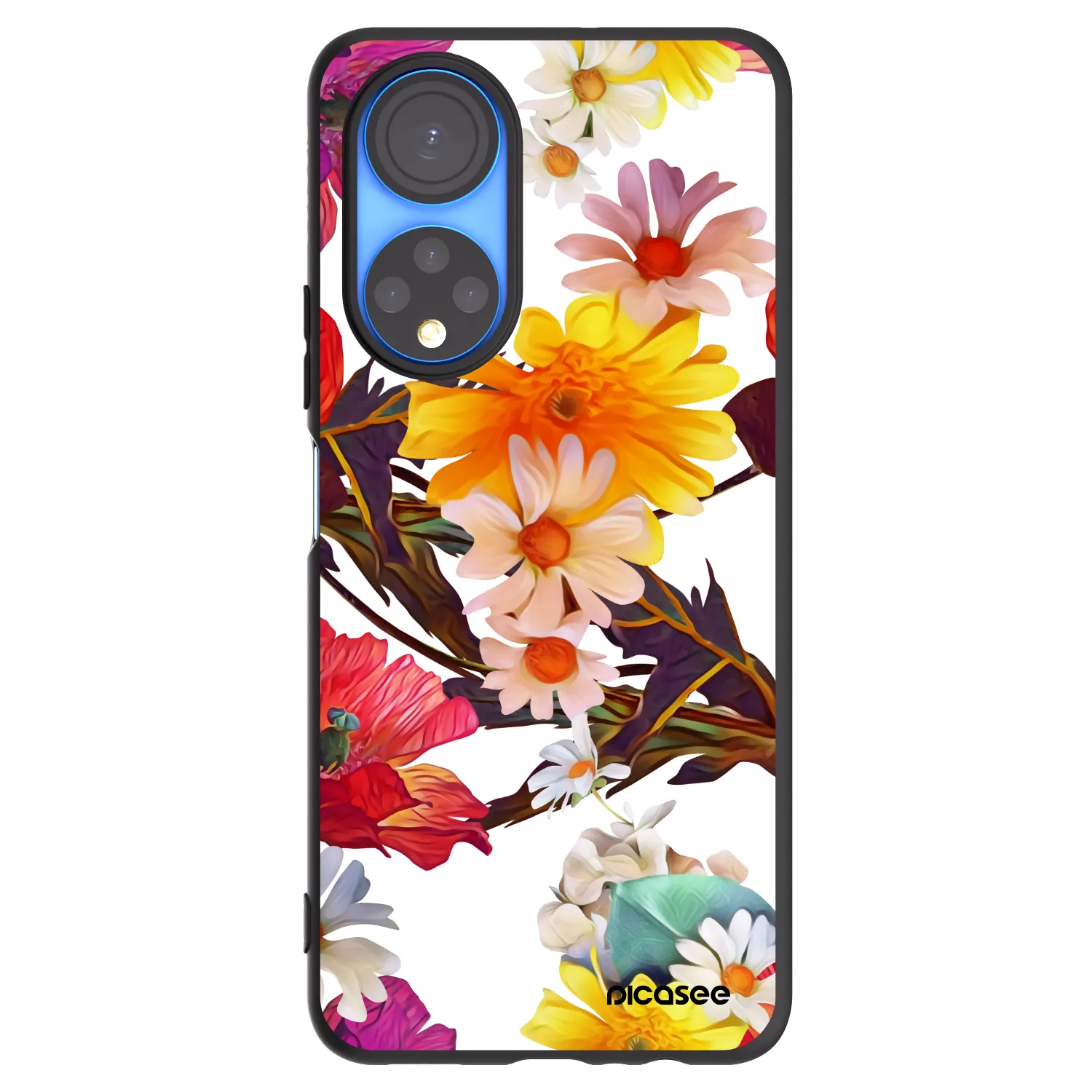 Picasee Μαύρη θήκη σιλικόνης για Honor X7 - Meadow