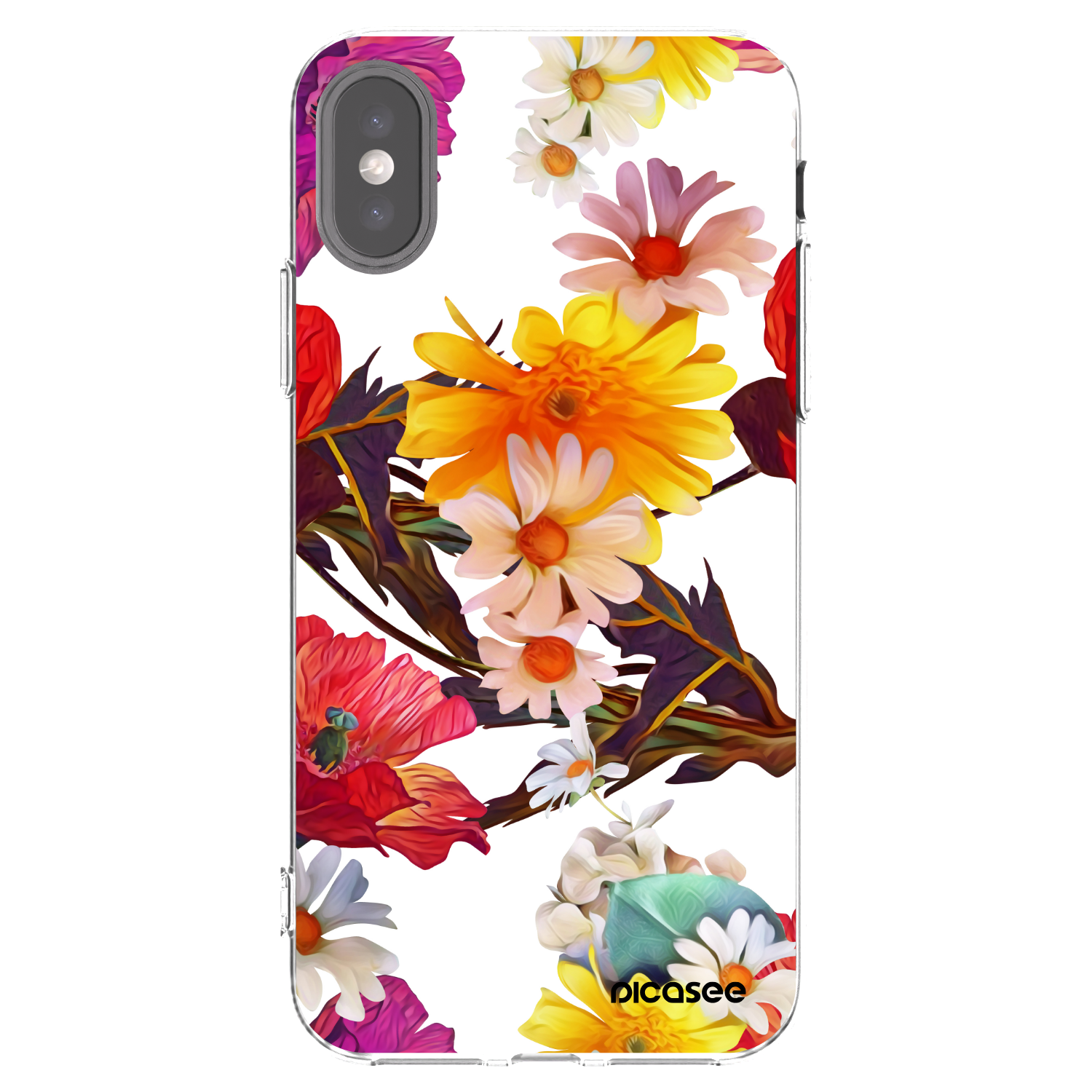 Picasee διαφανής θήκη σιλικόνης Apple iPhone X/XS - Meadow