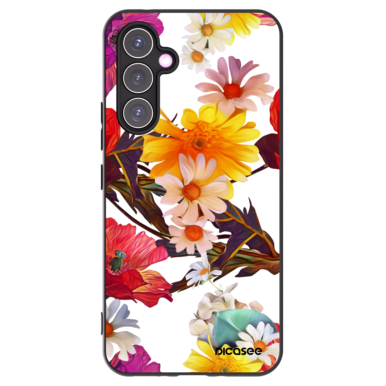 Picasee Μαύρη θήκη σιλικόνης για Samsung Galaxy A54 5G A546B - Meadow
