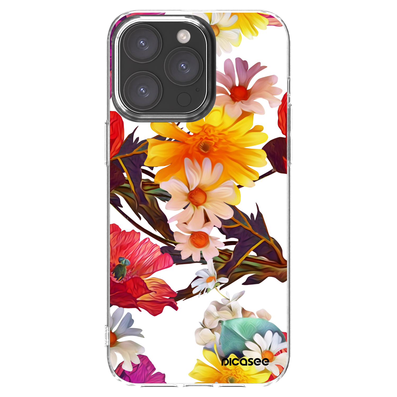 Picasee διαφανής θήκη σιλικόνης Apple iPhone 15 Pro Max - Meadow