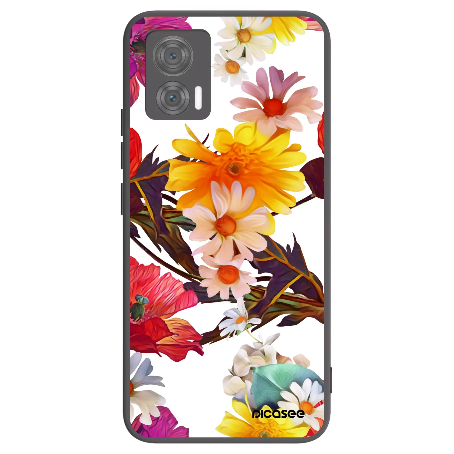 Picasee Μαύρη θήκη σιλικόνης για Motorola Edge 30 Neo - Meadow