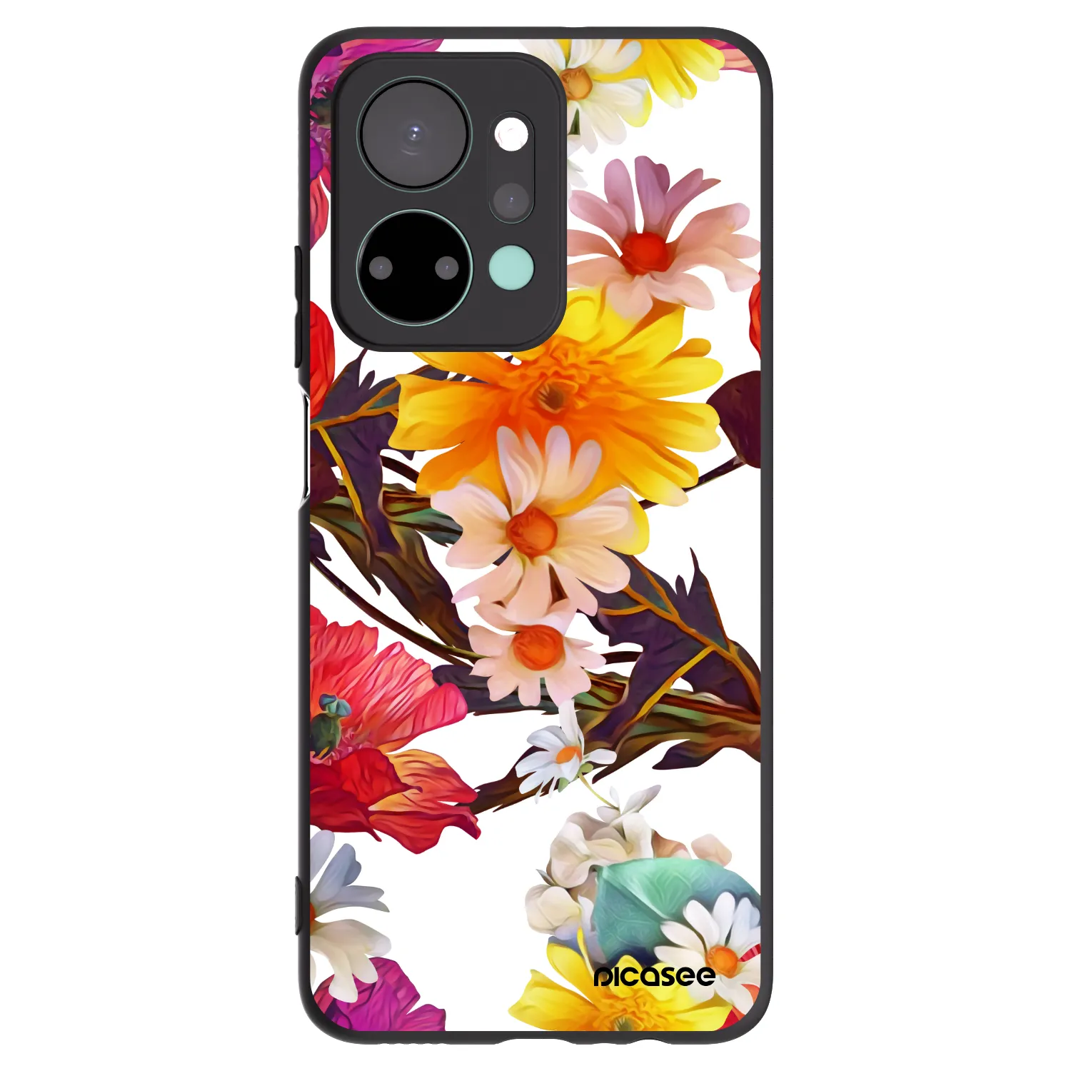 Picasee Μαύρη θήκη σιλικόνης για Honor X7a - Meadow