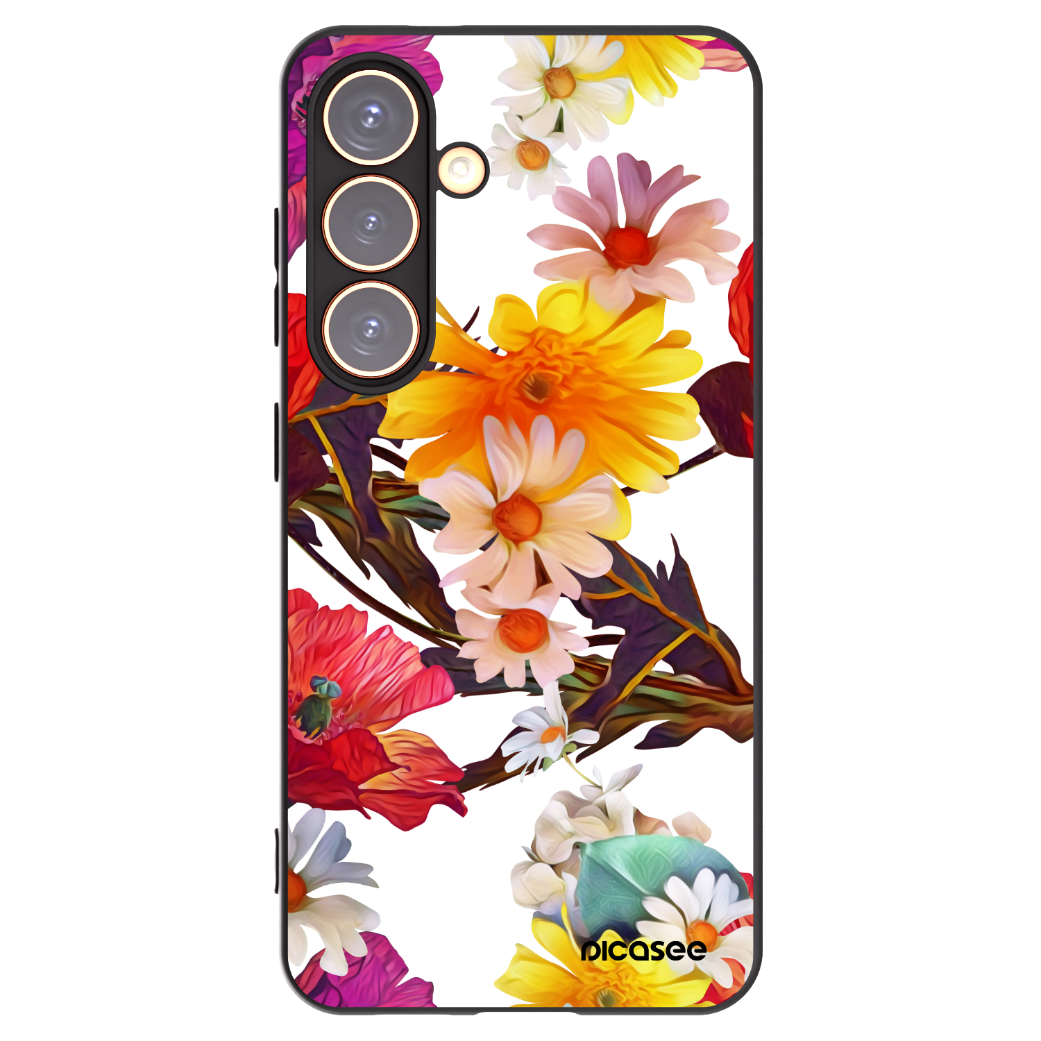 Picasee Μαύρη θήκη σιλικόνης για Samsung Galaxy S24 S921B 5G - Meadow