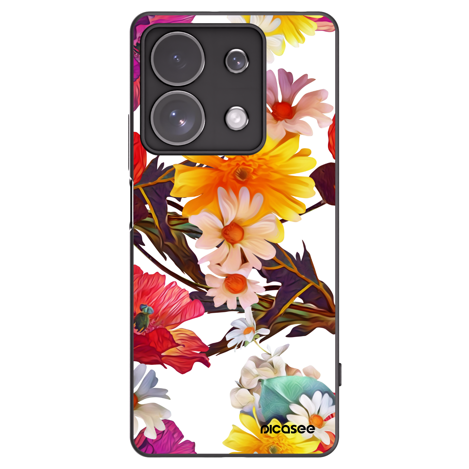 Picasee Μαύρη θήκη σιλικόνης για Xiaomi Redmi Note 13 Pro 4G - Meadow