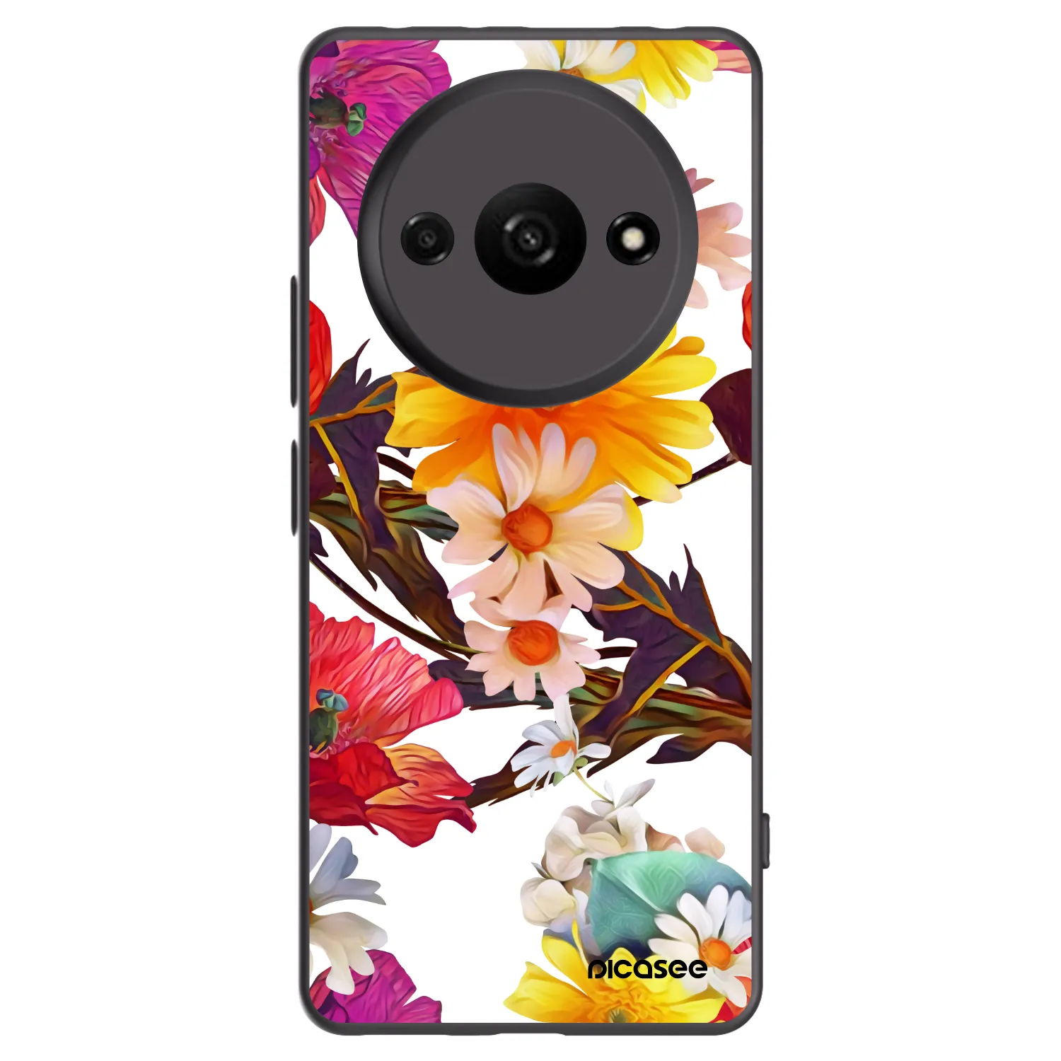 Picasee Μαύρη θήκη σιλικόνης για Xiaomi Redmi A3 - Meadow