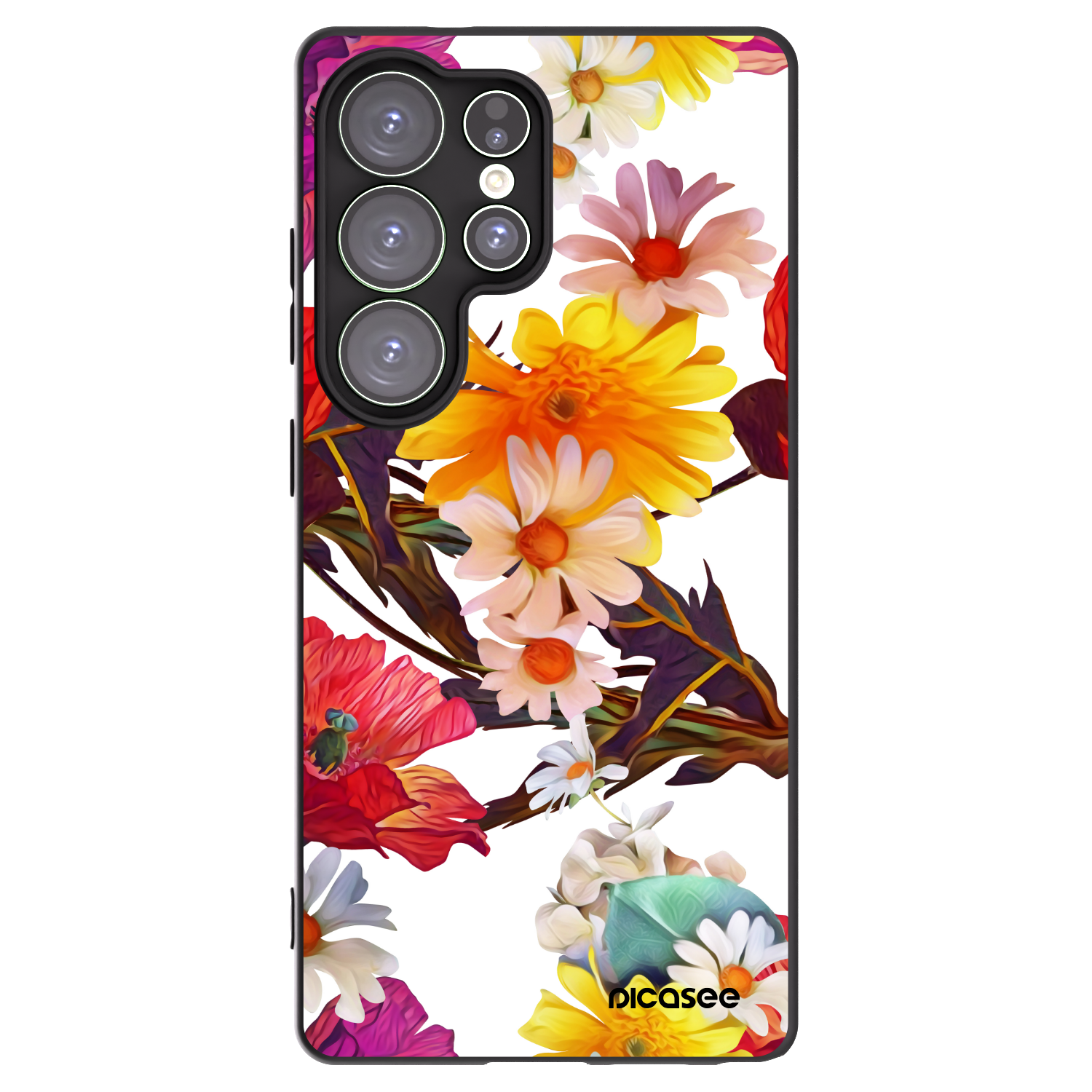 Picasee Μαύρη θήκη σιλικόνης για Samsung Galaxy S25 Ultra 5G - Meadow