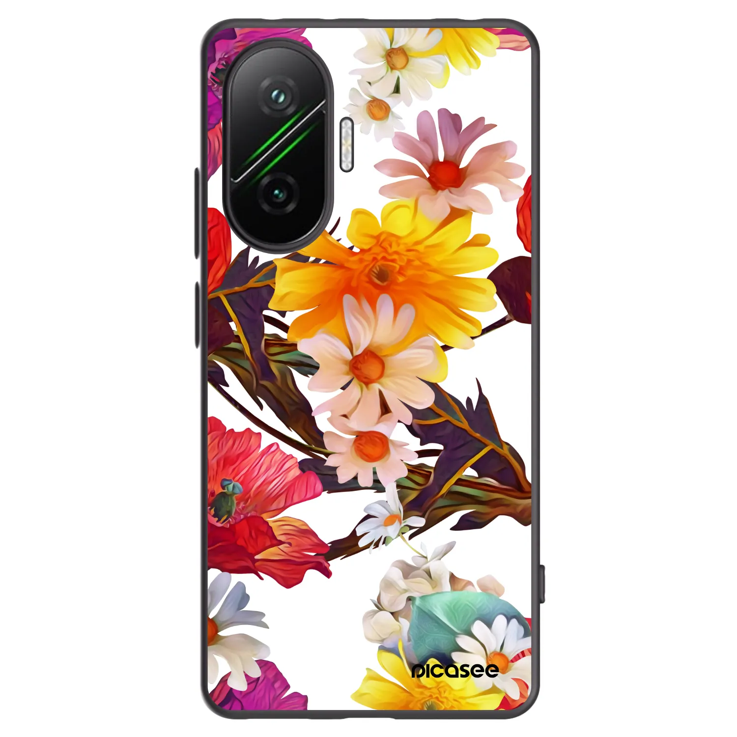 Picasee Μαύρη θήκη σιλικόνης για Xiaomi Poco F7 5G - Meadow