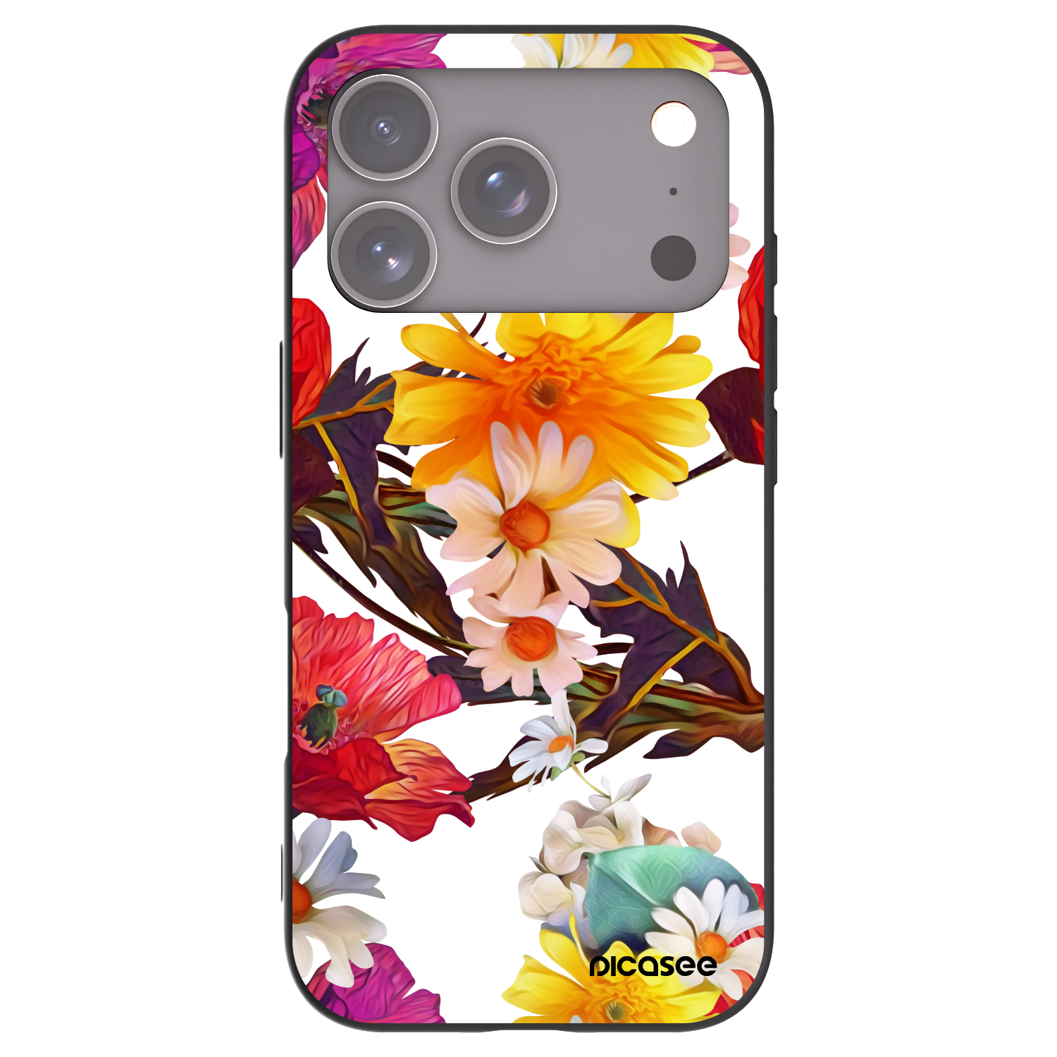Picasee Μαύρη θήκη σιλικόνης για Apple iPhone 17 Pro - Meadow