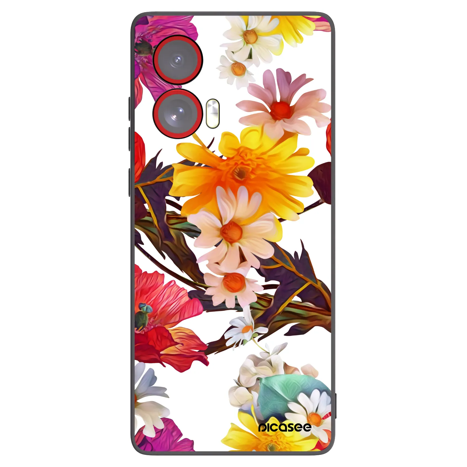 Picasee Μαύρη θήκη σιλικόνης για Motorola Edge 50 Fusion - Meadow