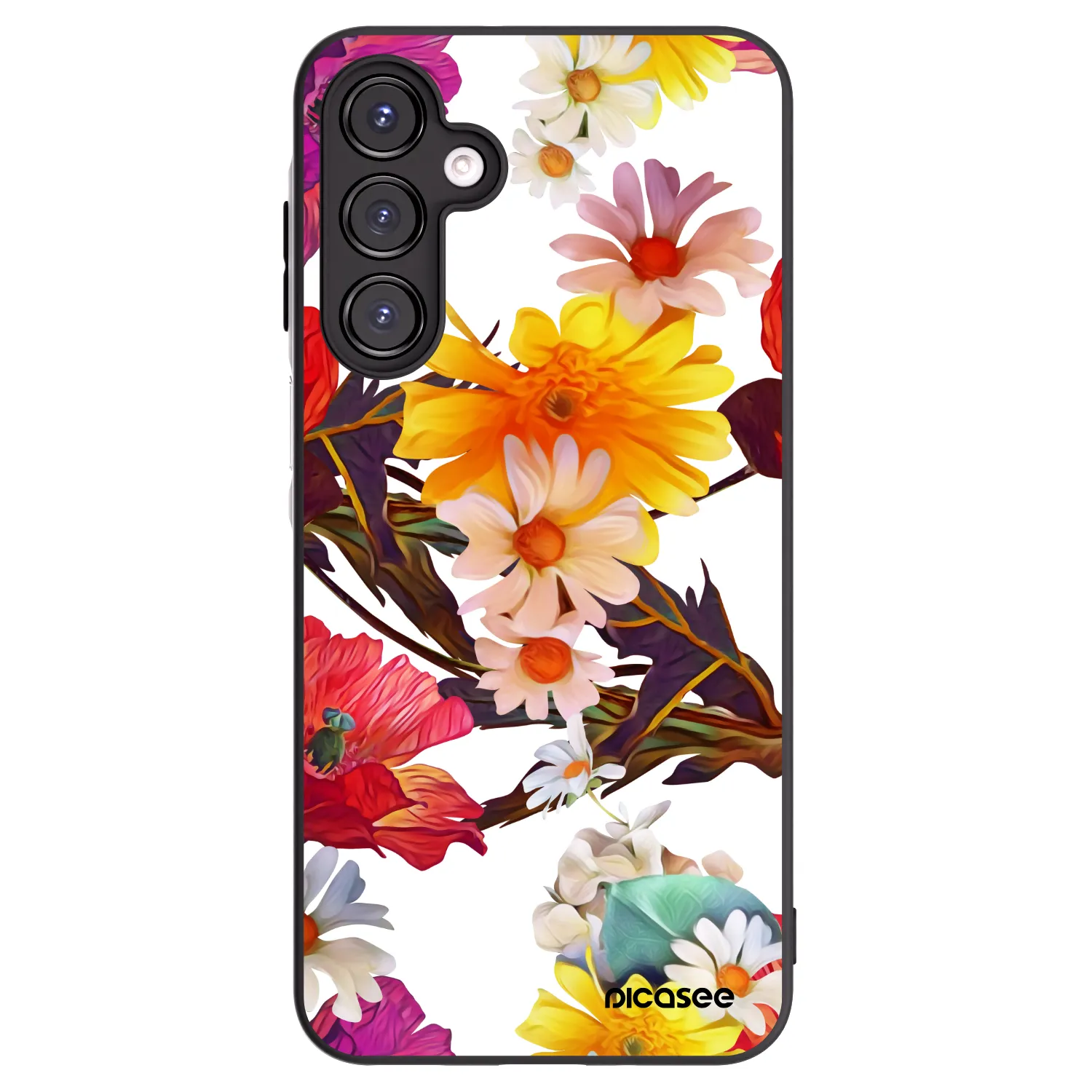 Picasee Μαύρη θήκη σιλικόνης για Samsung Galaxy A16 4G - Meadow
