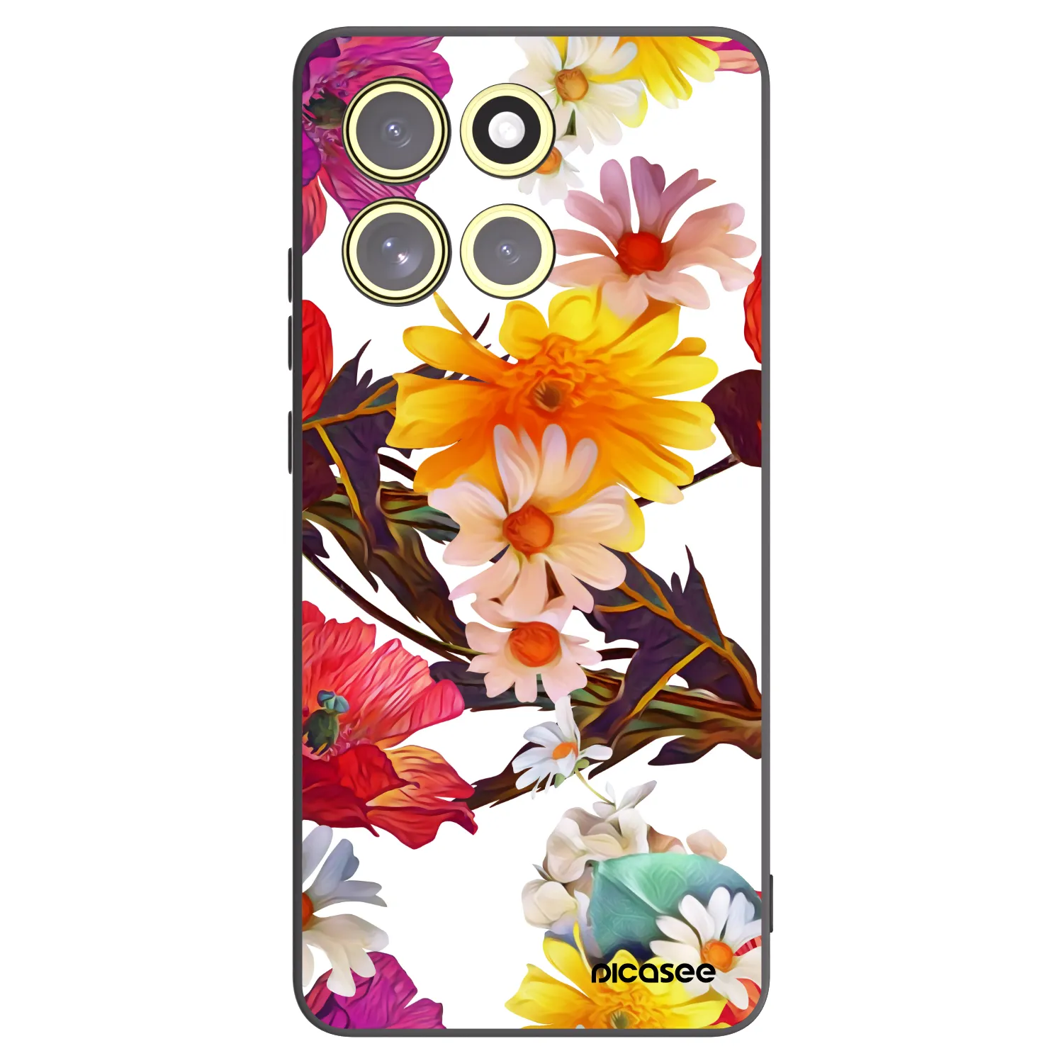 Picasee Μαύρη θήκη σιλικόνης για Motorola Moto G86 Power 5G - Meadow