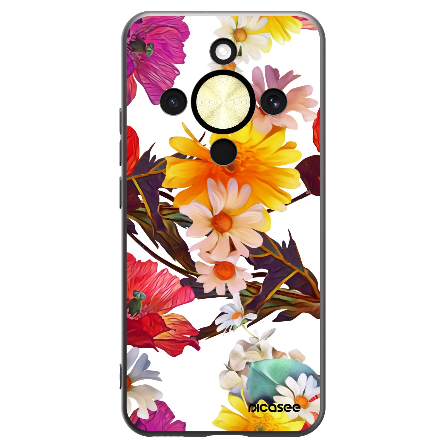 Picasee Μαύρη θήκη σιλικόνης για Honor Magic8 Lite 5G - Meadow