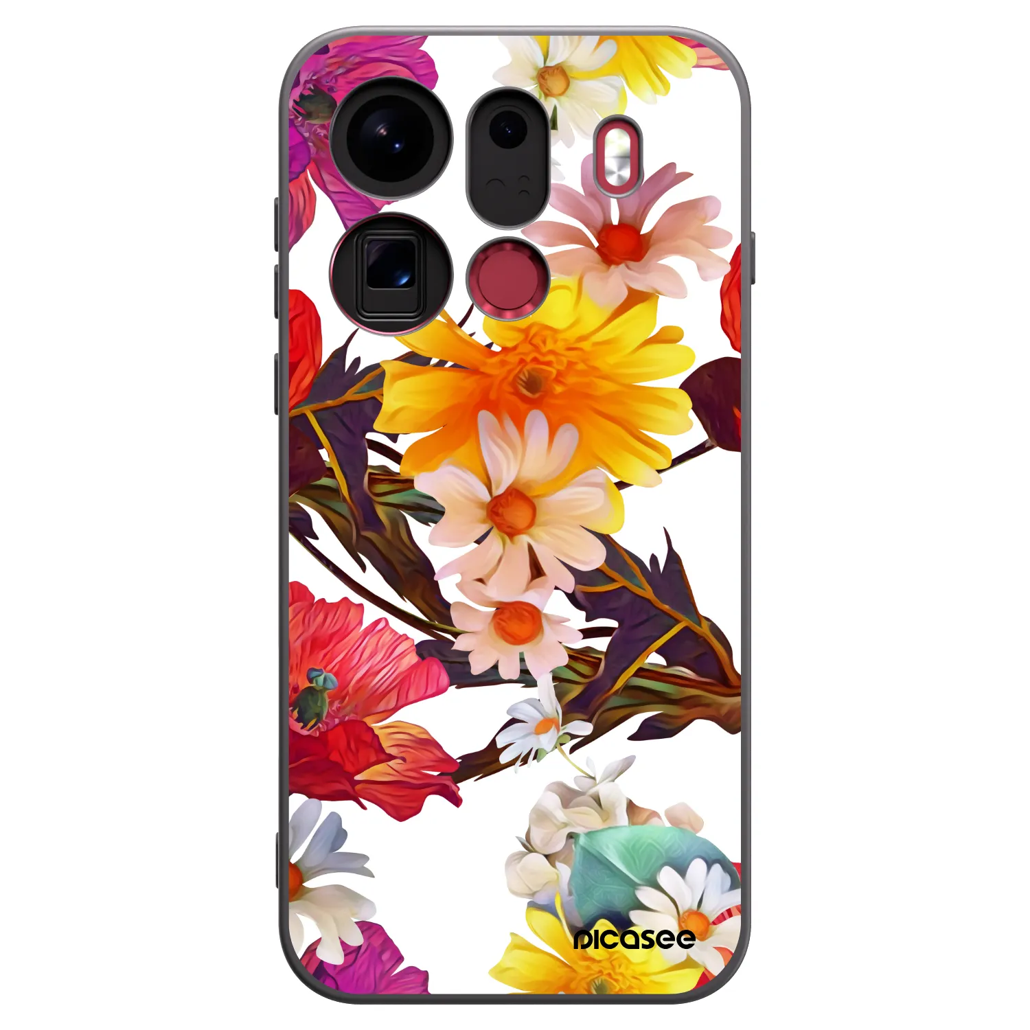 Picasee Μαύρη θήκη σιλικόνης για OPPO Find X9 Pro - Meadow