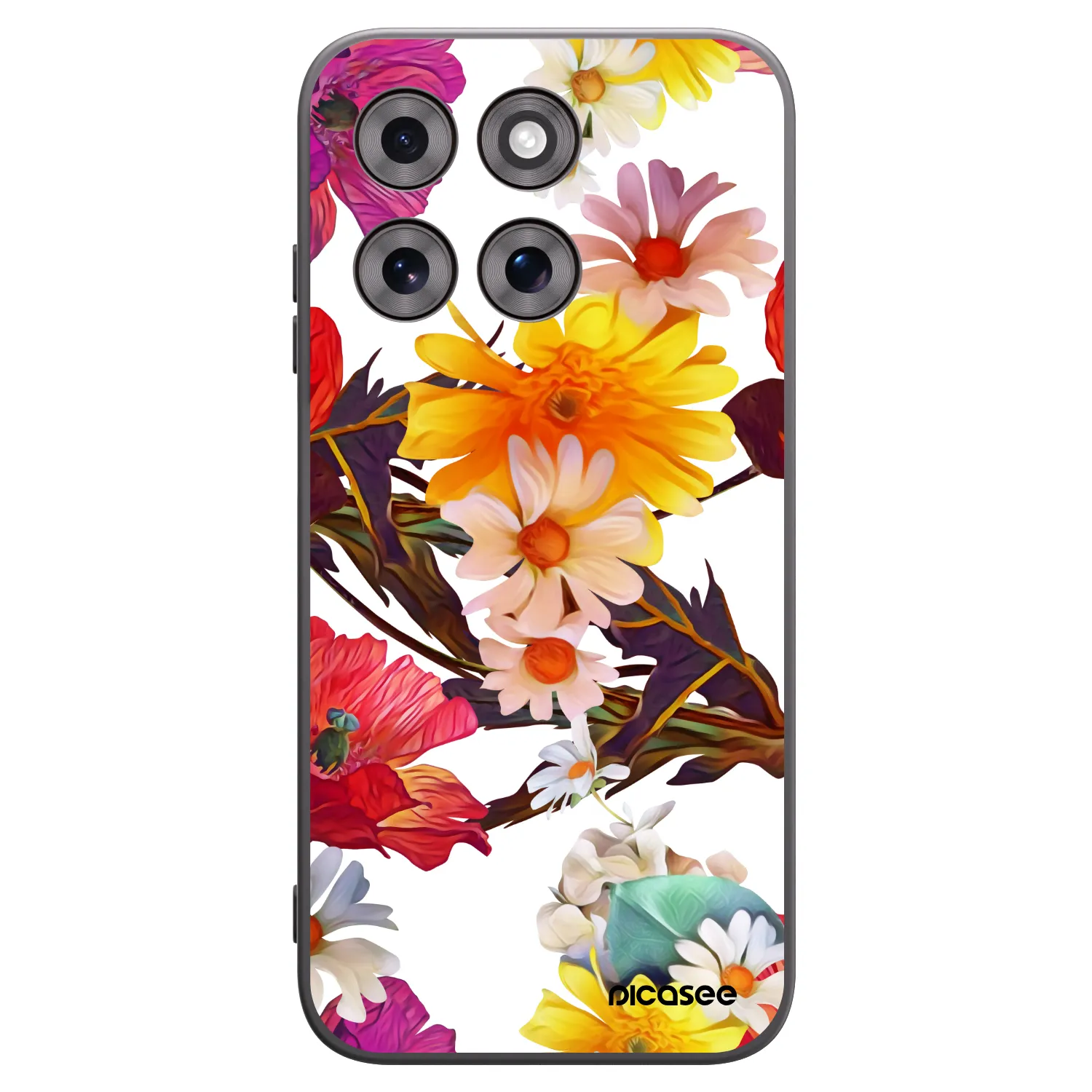 Picasee Μαύρη θήκη σιλικόνης για Motorola Moto G77 - Meadow