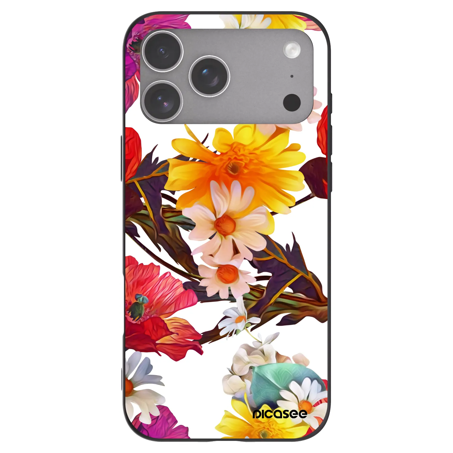 Picasee Μαύρη θήκη σιλικόνης για Apple iPhone 18 Pro Max - Meadow