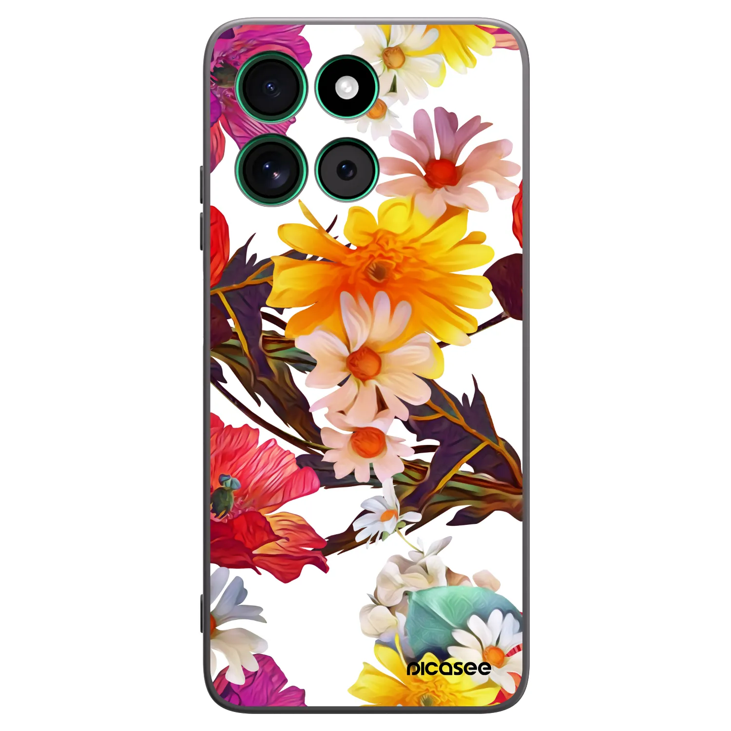 Picasee Μαύρη θήκη σιλικόνης για Motorola Moto G57 Power - Meadow