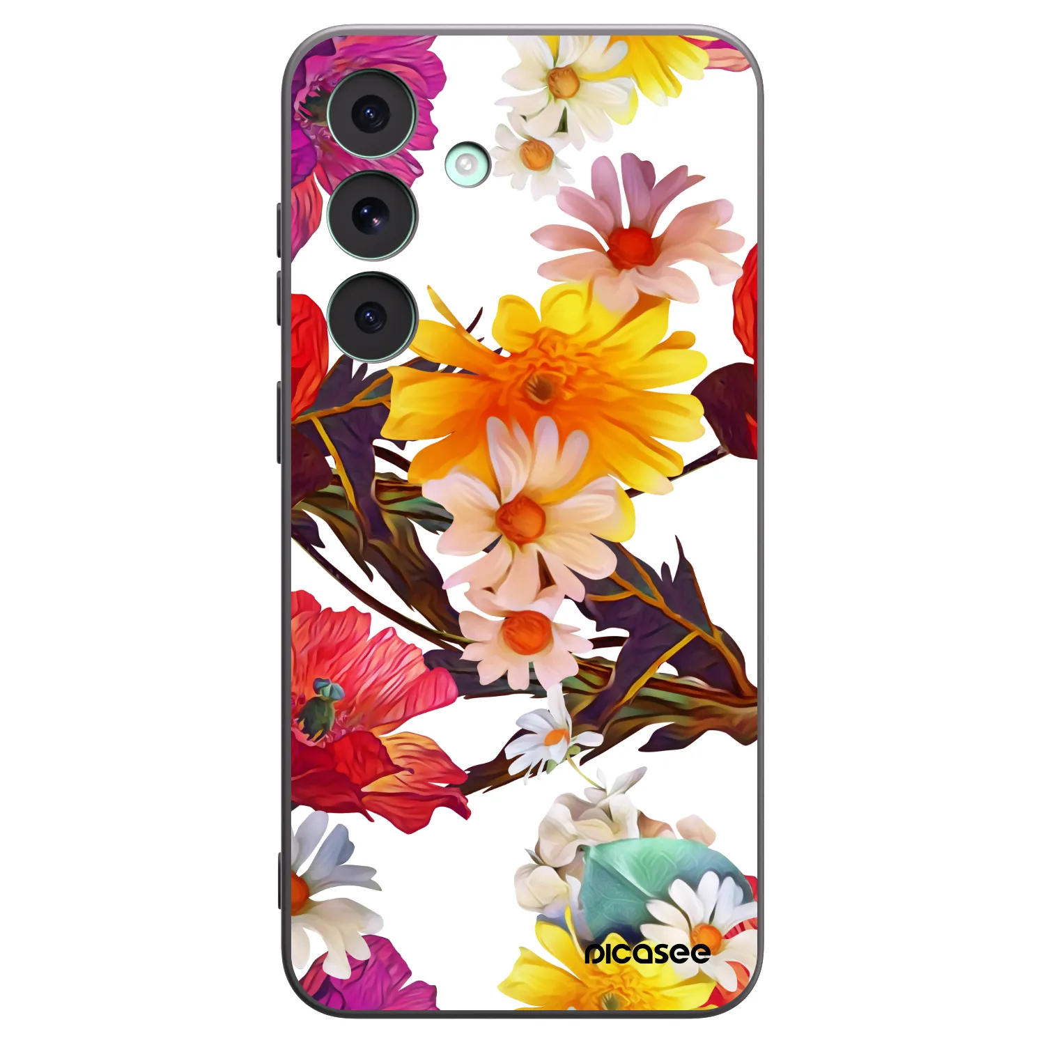 Picasee Μαύρη θήκη σιλικόνης για Samsung Galaxy S26 FE - Meadow