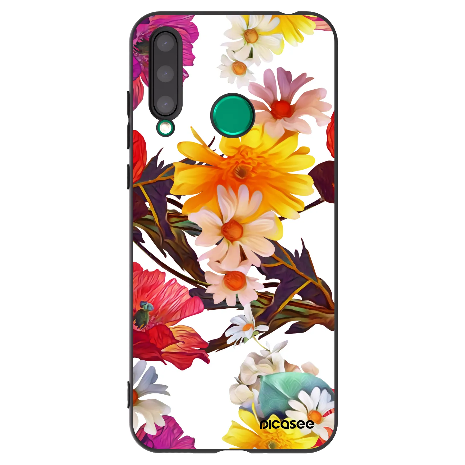 Picasee Μαύρη θήκη σιλικόνης για Honor 20 Lite - Meadow